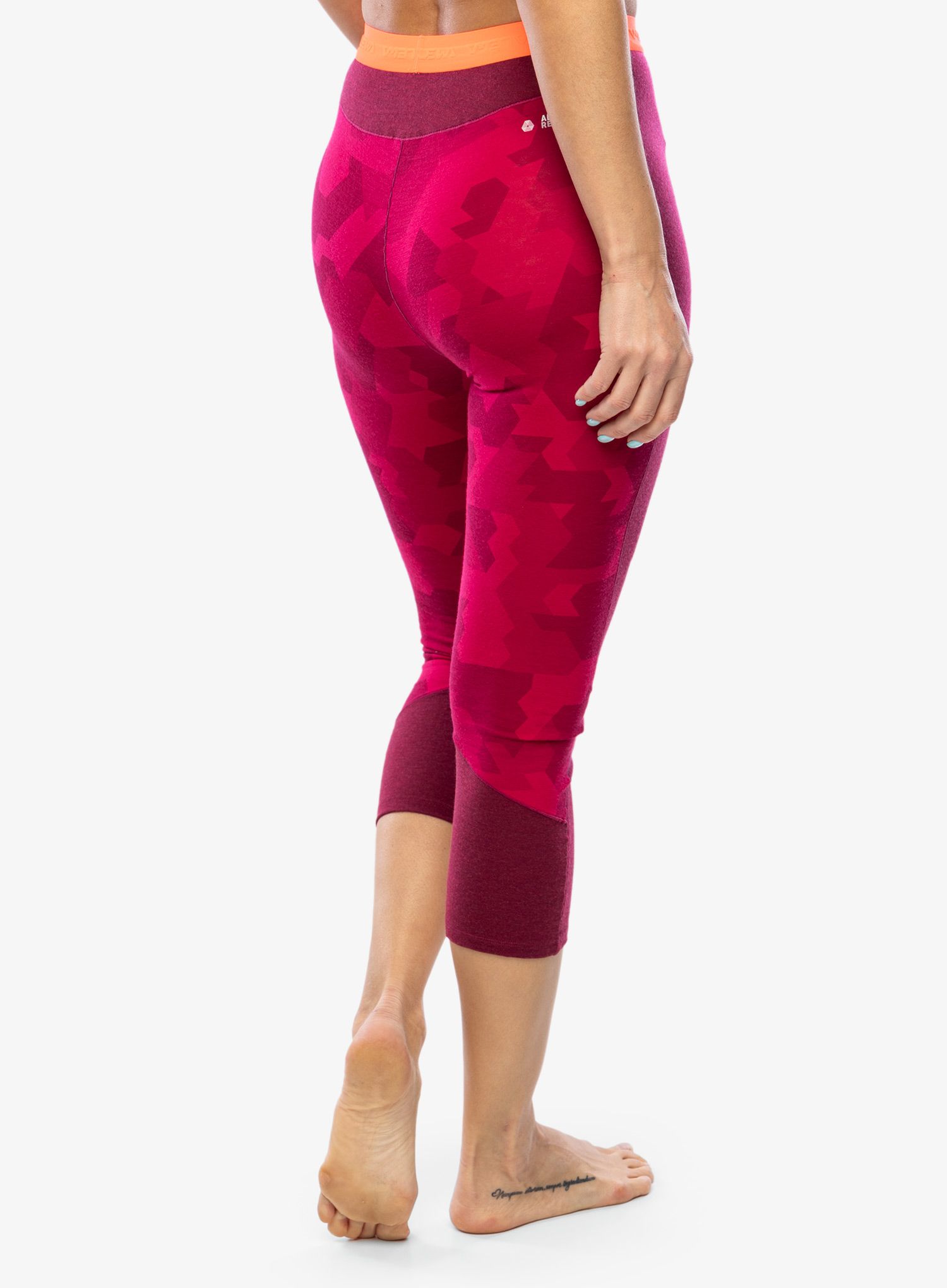 Funkční legíny Salewa Cristallo Warm AMR 3/4 Tight - red