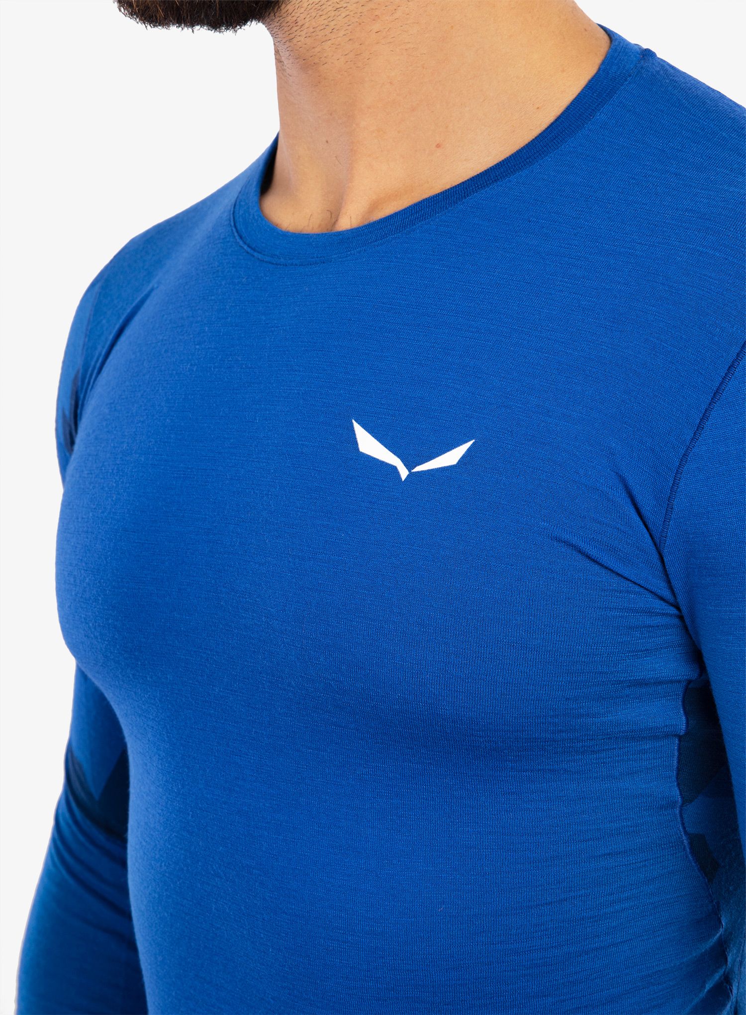 Funkční mikina Salewa Cristallo Warm AMR L/S Tee - electric