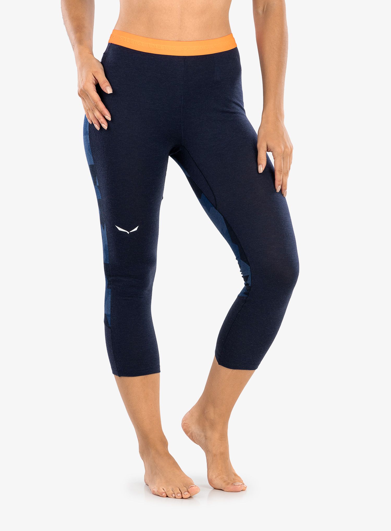 Dámské legíny Salewa Cristallo Warm Amr 3/4 Tight - navy blazer