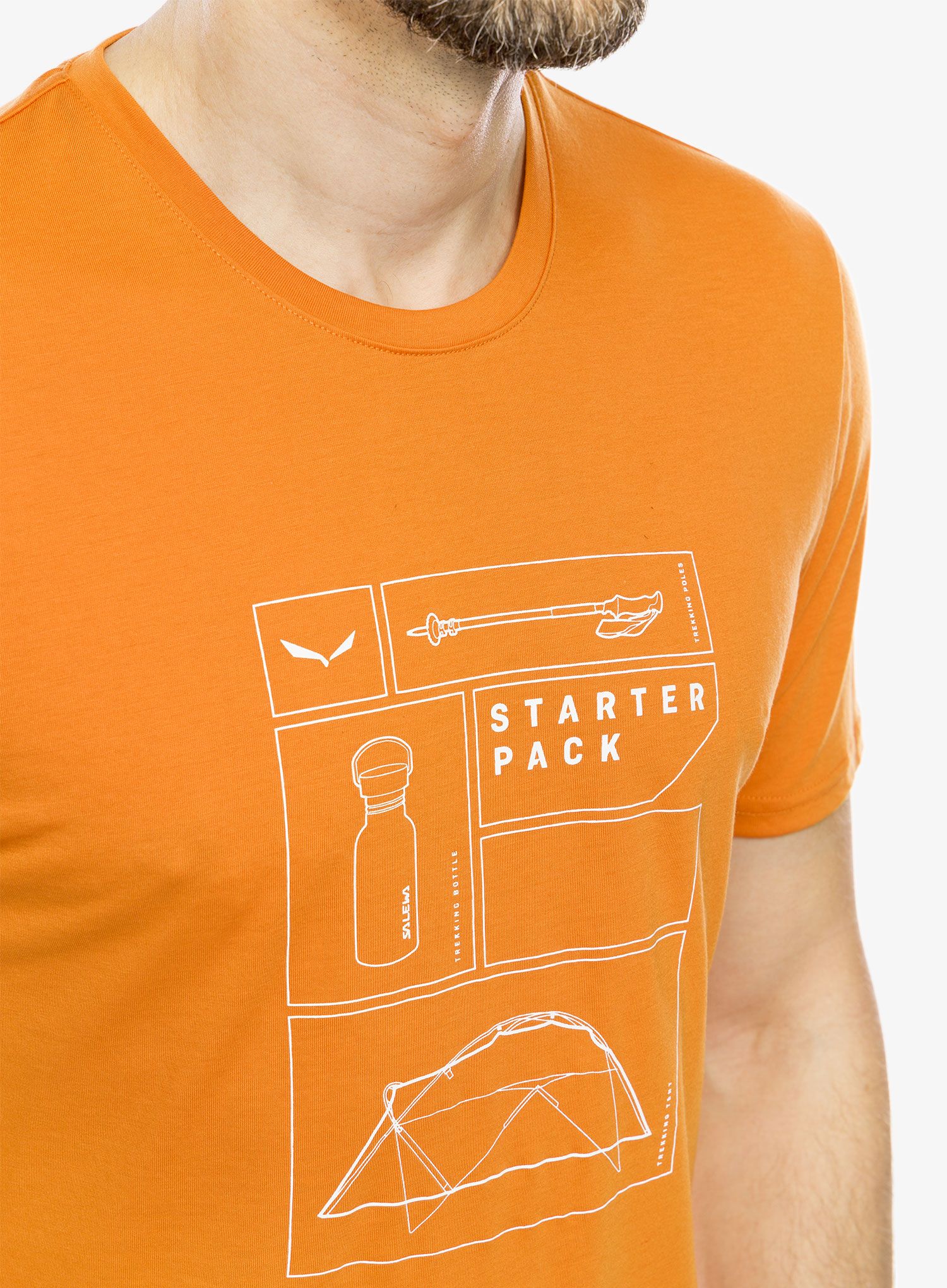 Rychleschnoucí triko Salewa Eagle Pack Dry T-Shirt - burnt orange
