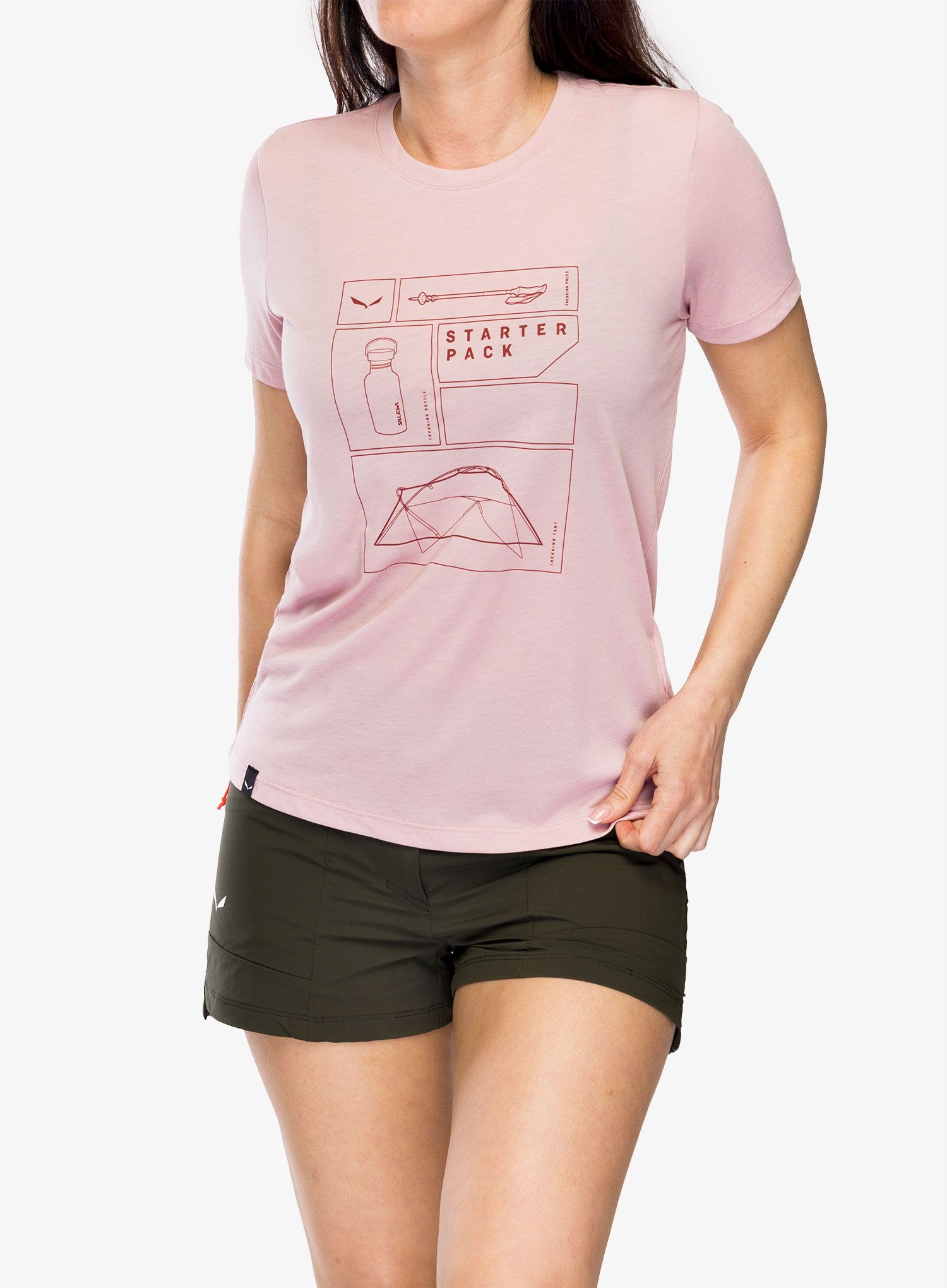Dámské tričko Salewa Eagle Pack Dry T-Shirt - zephyr
