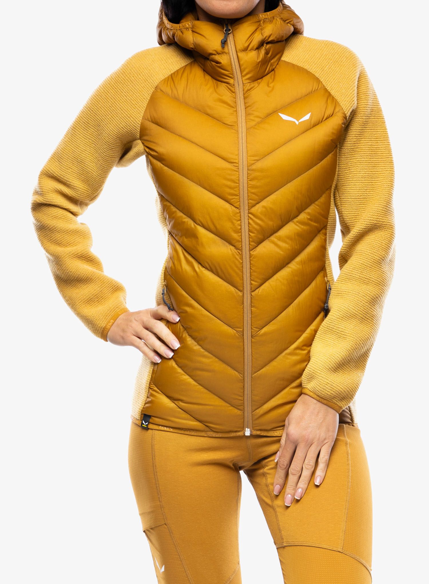 Hybridní bunda dámská Salewa Fanes Sarner/RDS Down Hybrid Jacket - golden brown