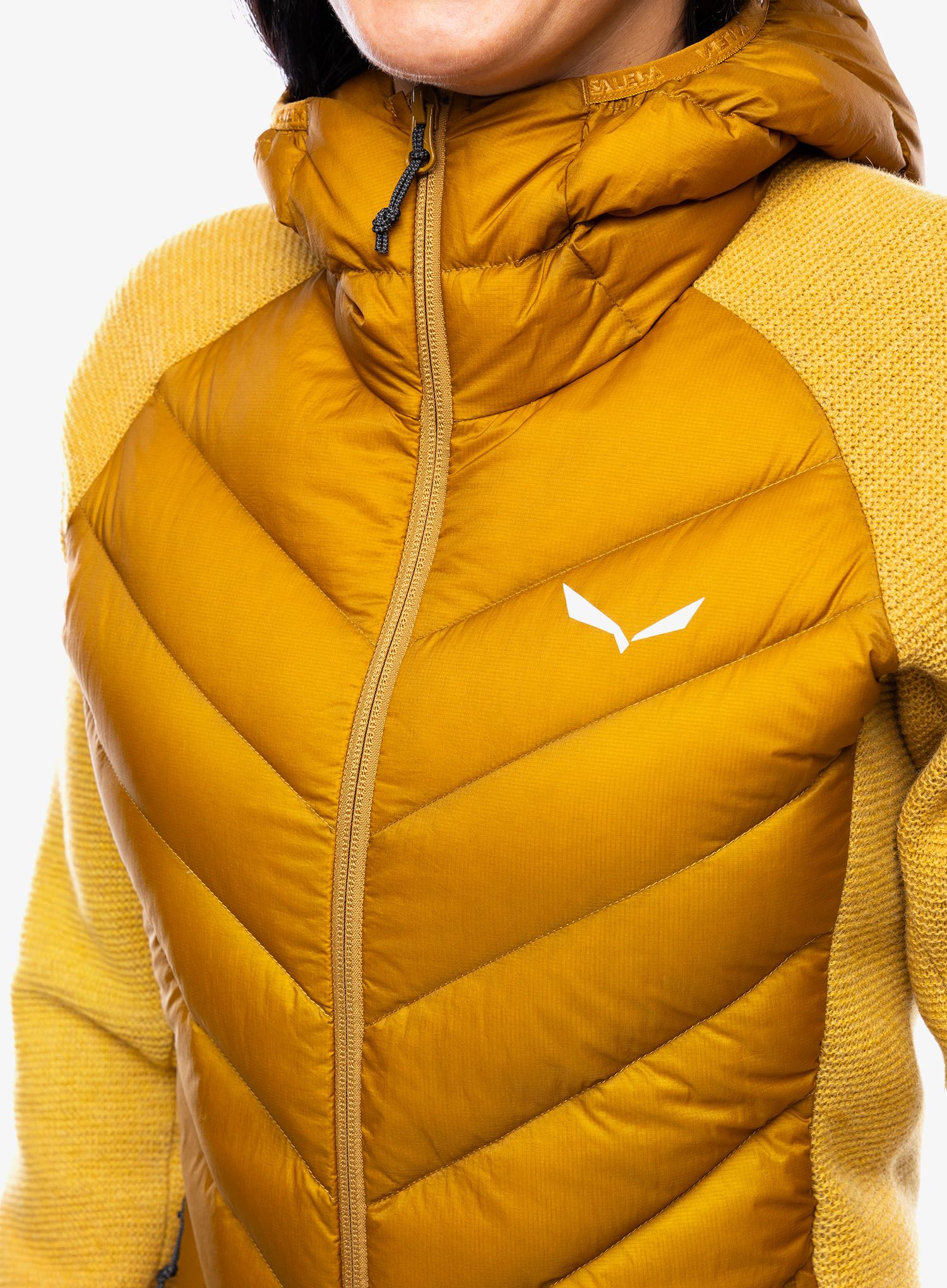 Hybridní bunda dámská Salewa Fanes Sarner/RDS Down Hybrid Jacket - golden brown