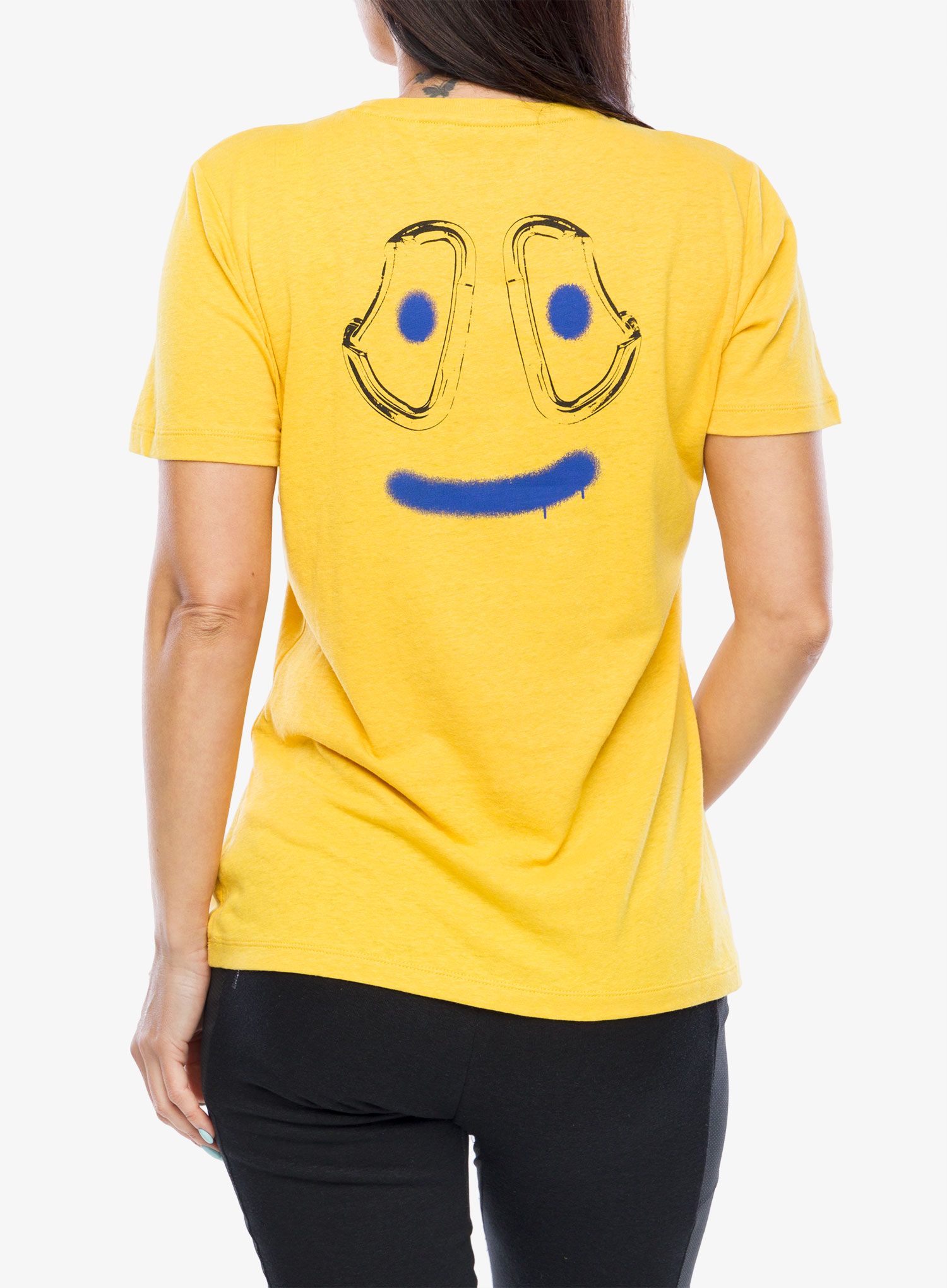Dámské lezecké tričko Salewa Lavaredo Hemp Print T-Shirt - gold