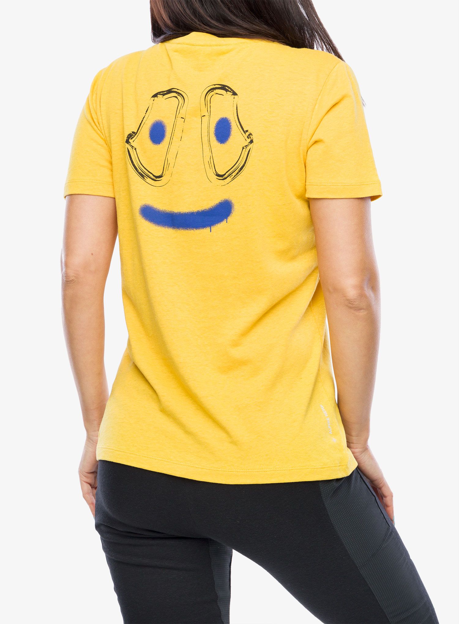 Dámské lezecké tričko Salewa Lavaredo Hemp Print T-Shirt - gold