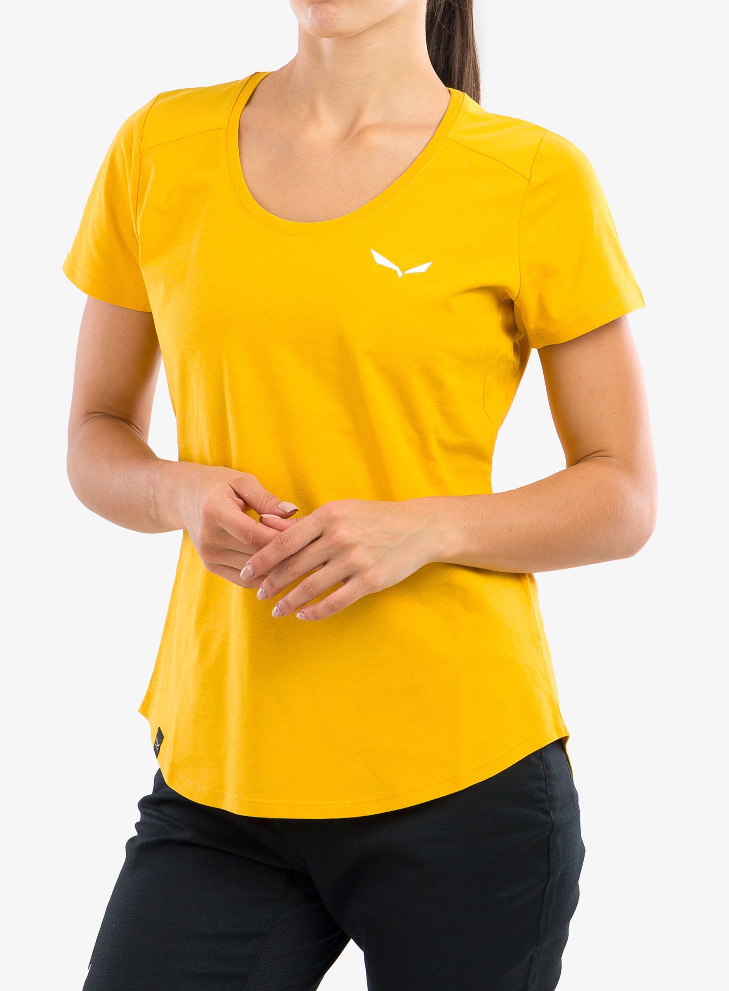 Dámské lezecké tričko Salewa Lavaredo Hemp T-Shirt - gold