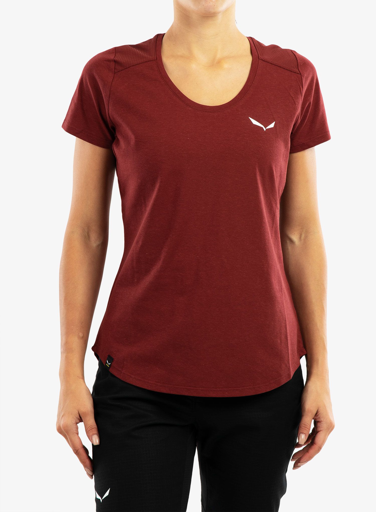 Dámské lezecké tričko Salewa Lavaredo Hemp T-Shirt - syrah