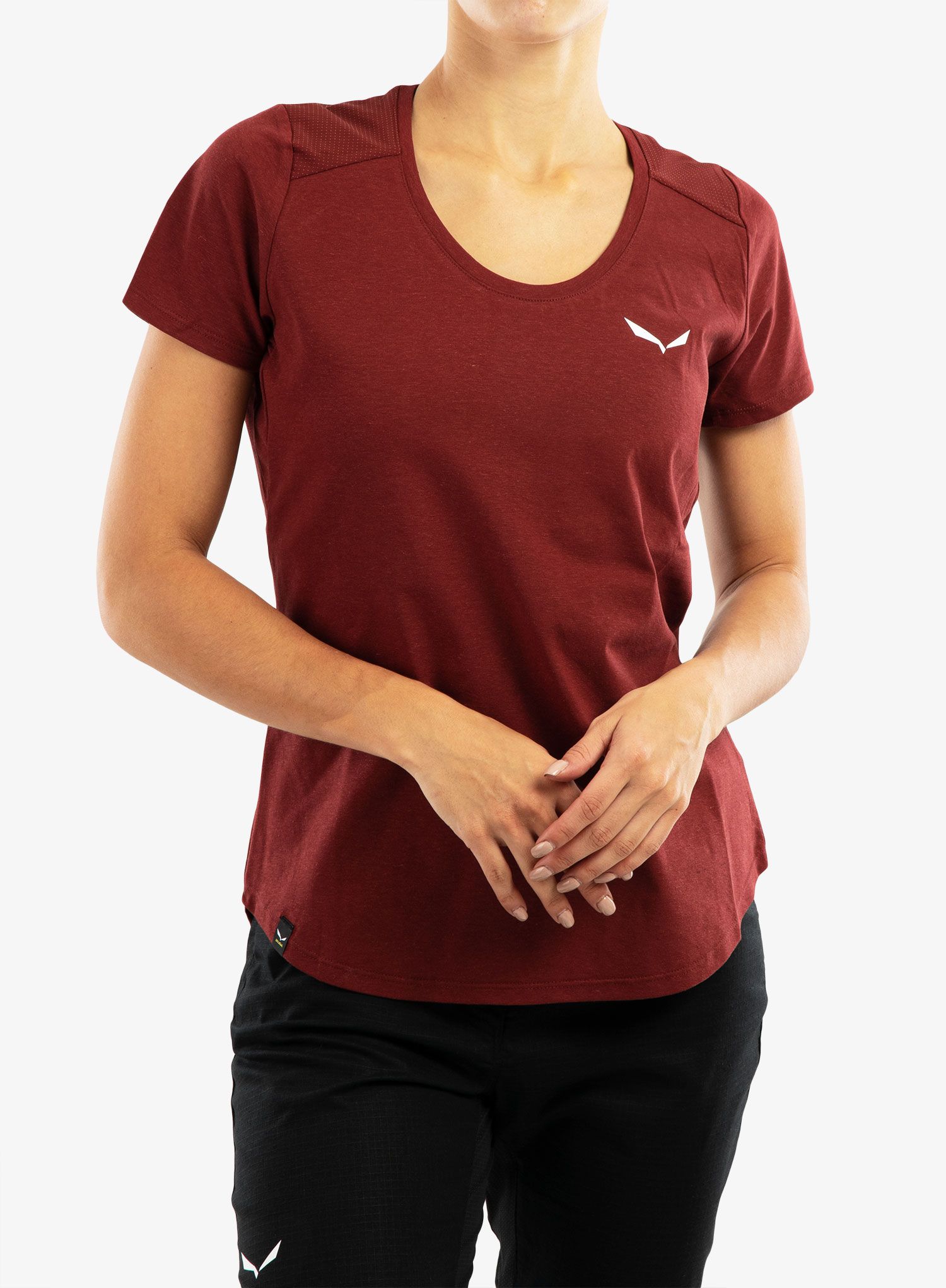 Dámské lezecké tričko Salewa Lavaredo Hemp T-Shirt - syrah