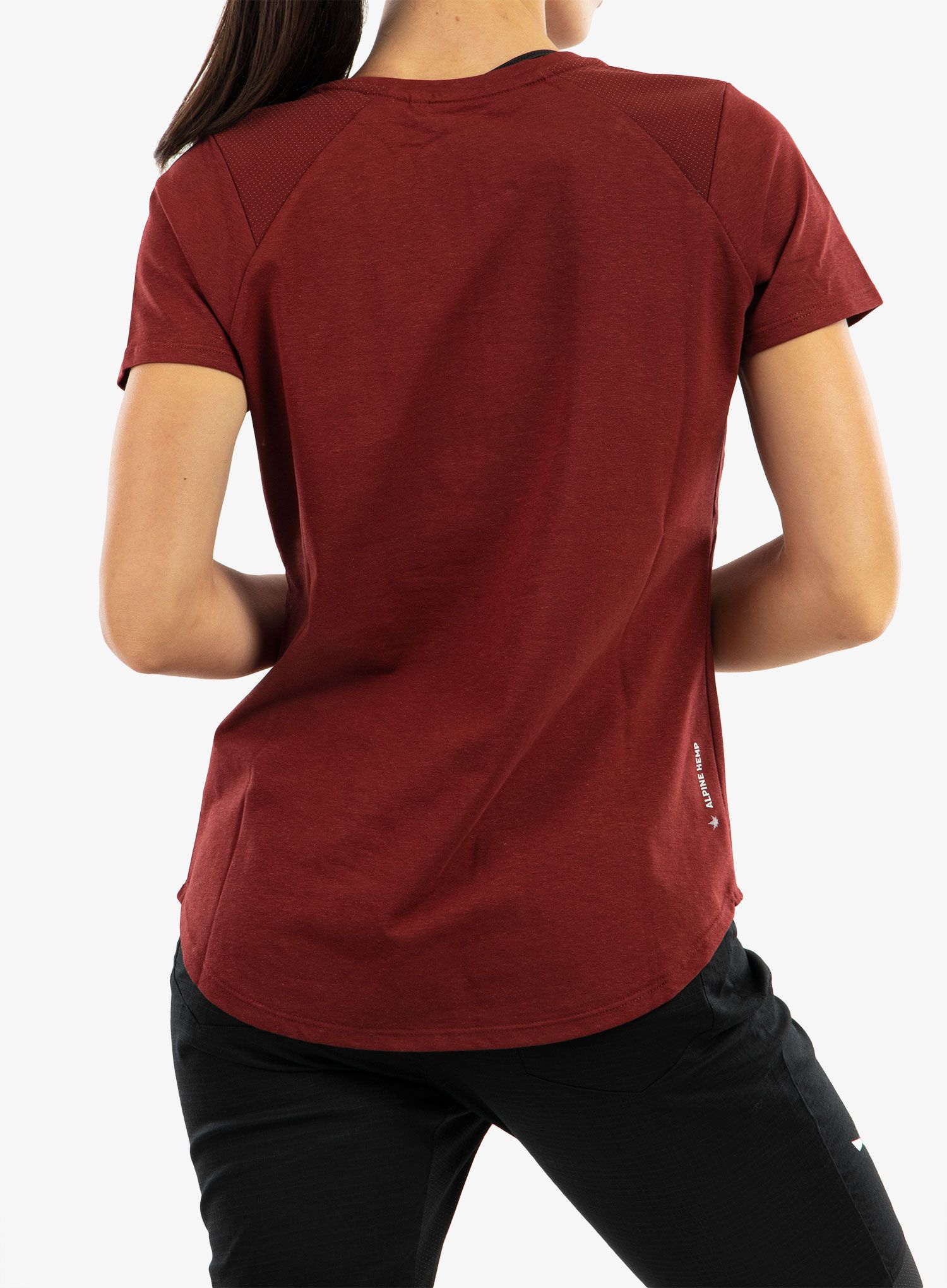 Dámské lezecké tričko Salewa Lavaredo Hemp T-Shirt - syrah