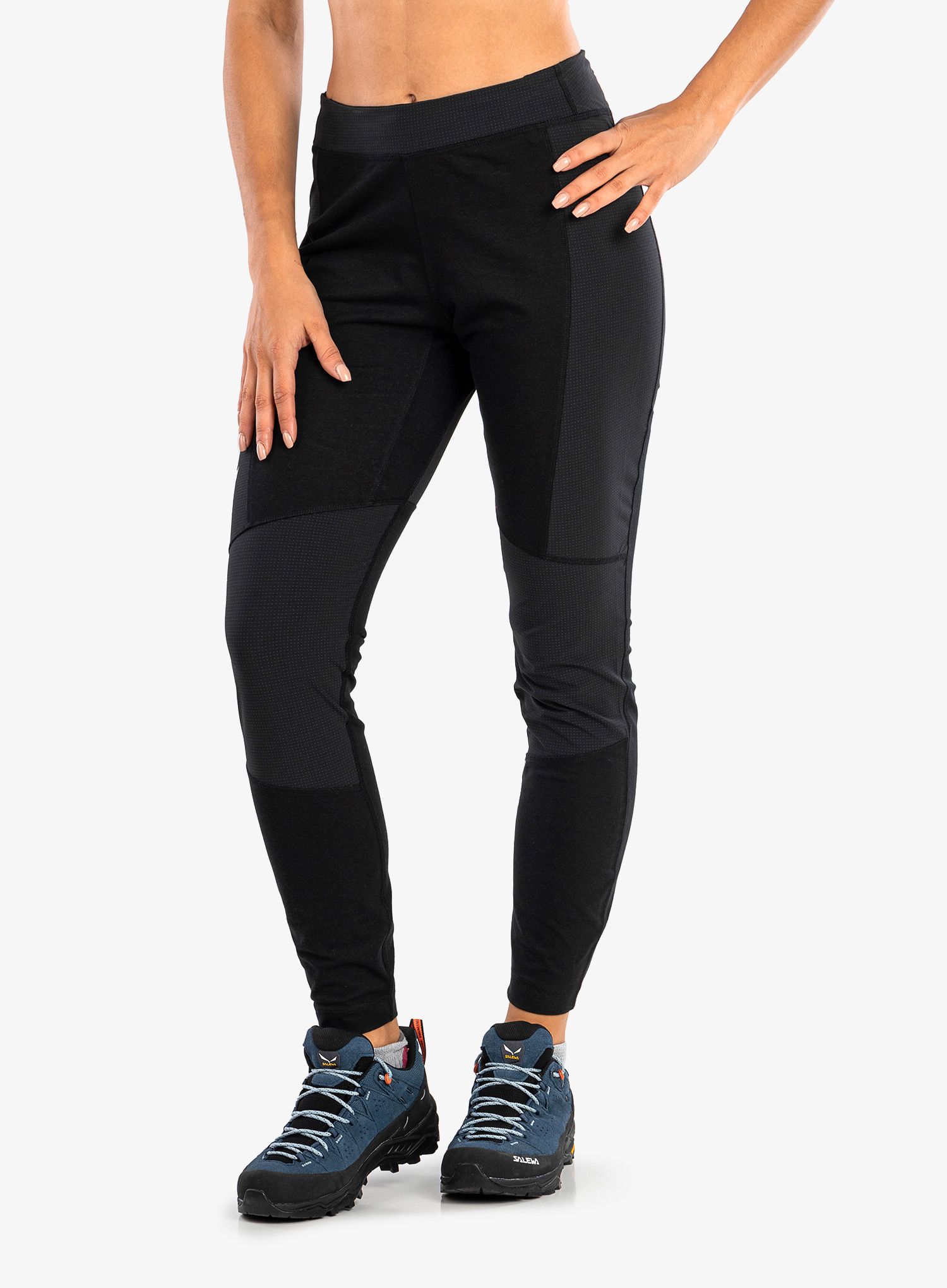 Lezecké kalhoty dámské Salewa Alpine Hemp Tights - black out