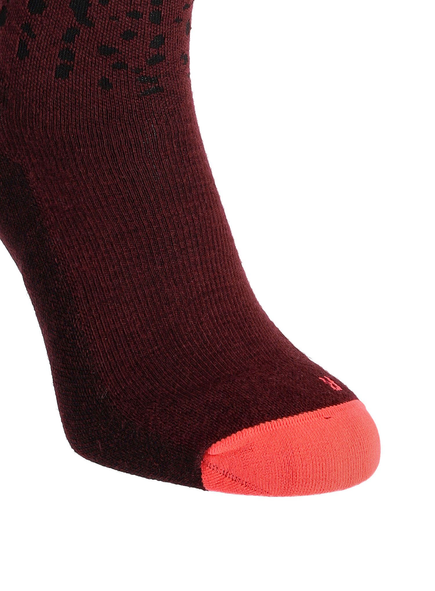Dámské ponožky Salewa MTN TRN Sal. AM Qrt Sock - flame/syrah