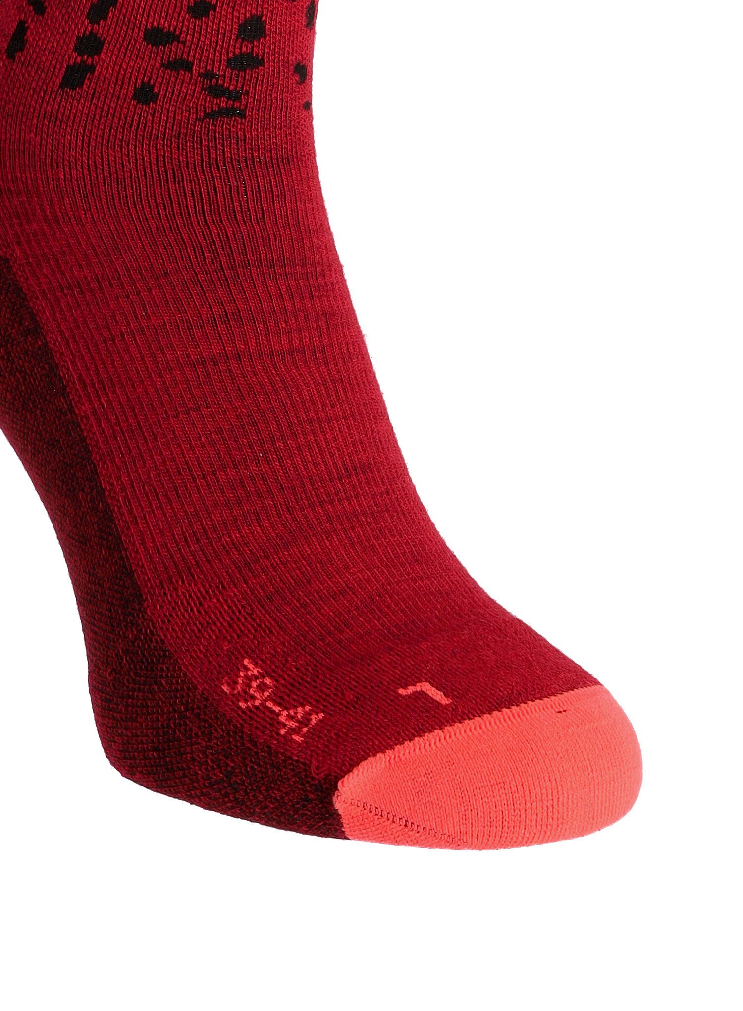 Dámské ponožky Salewa MTN TRN Sal. AM Qrt Sock - flame/syrah