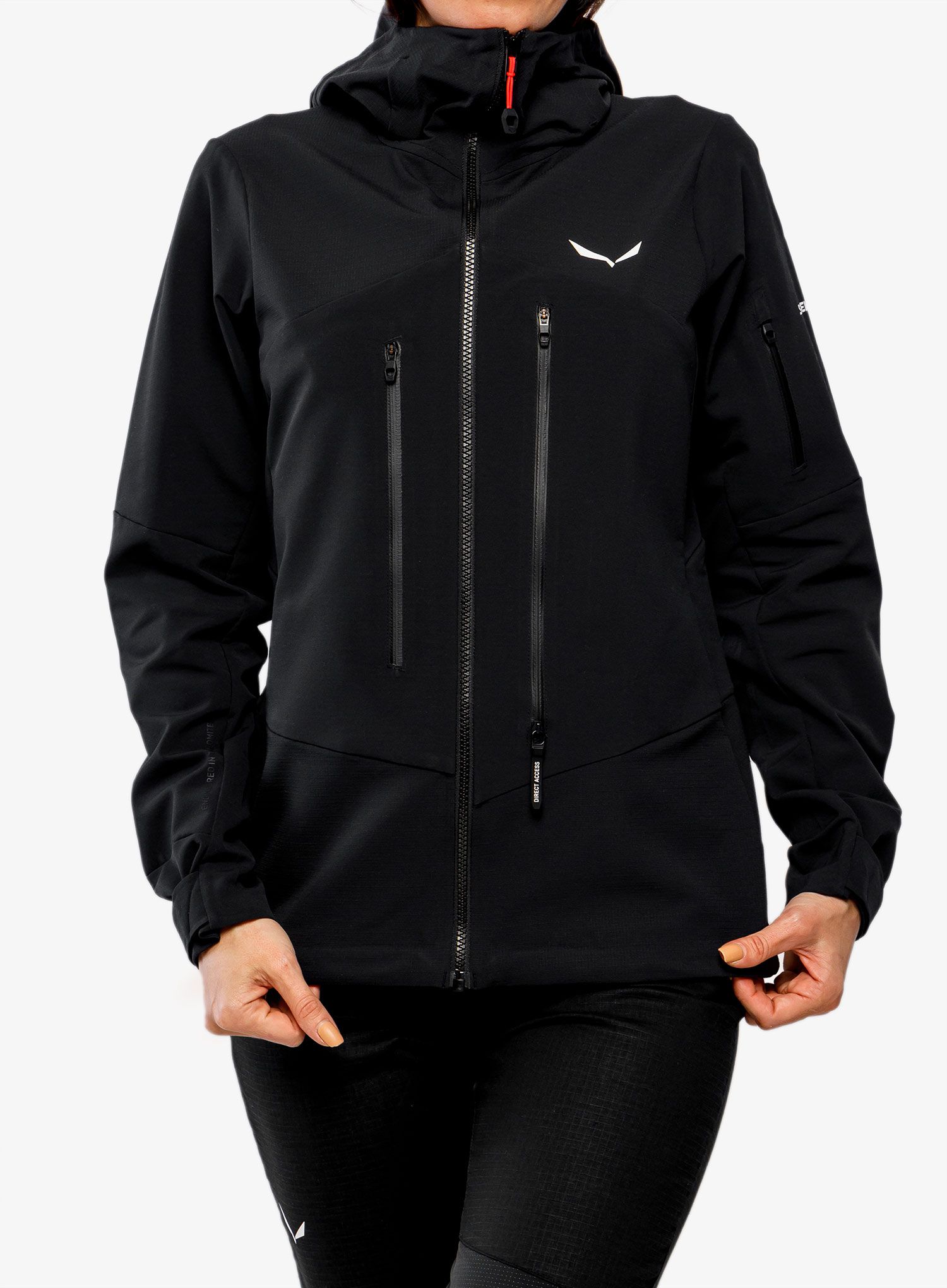 Dámská softshellová bunda Salewa Ortles DST Jacket - black out