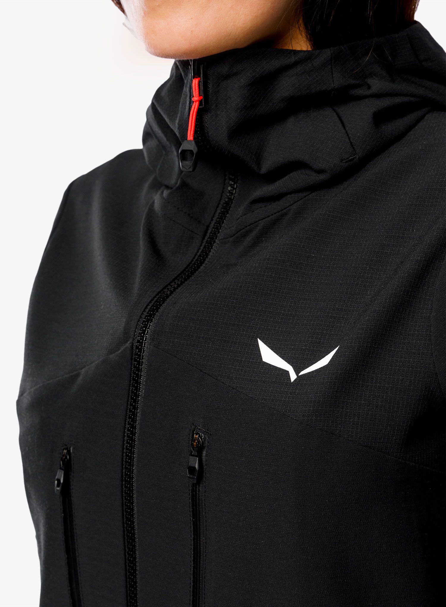 Dámská softshellová bunda Salewa Ortles DST Jacket - black out