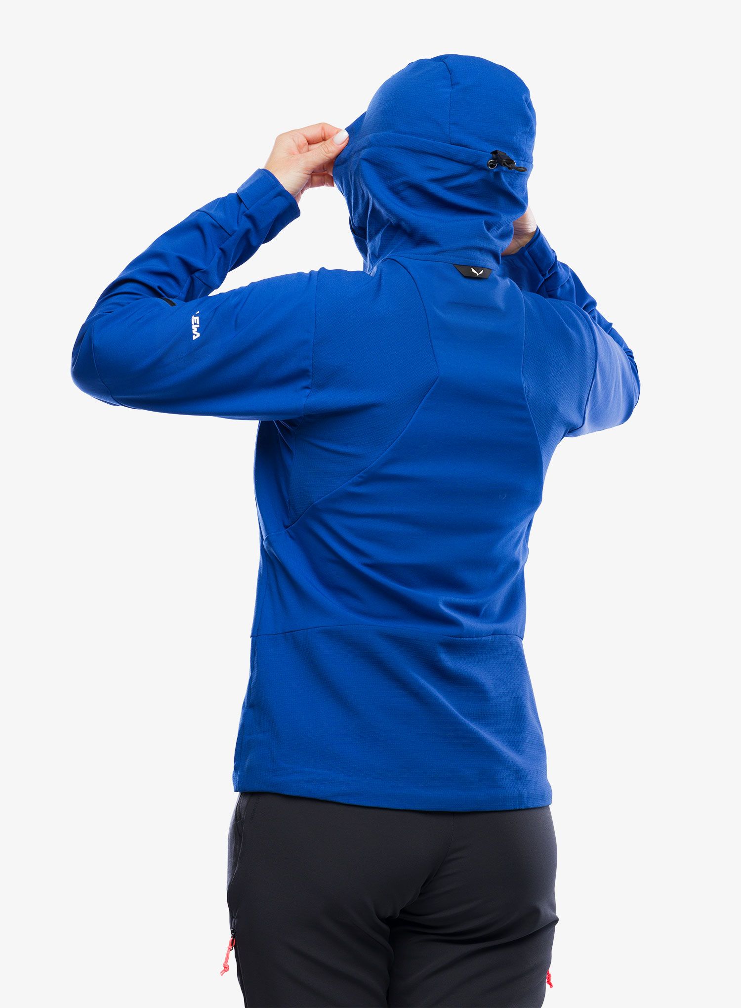Dámská softshellová bunda Salewa Ortles DST Jacket - electric