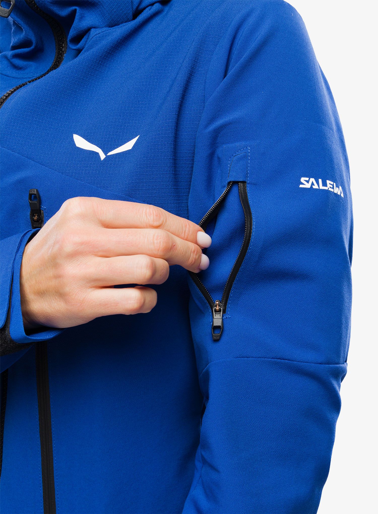 Dámská softshellová bunda Salewa Ortles DST Jacket - electric