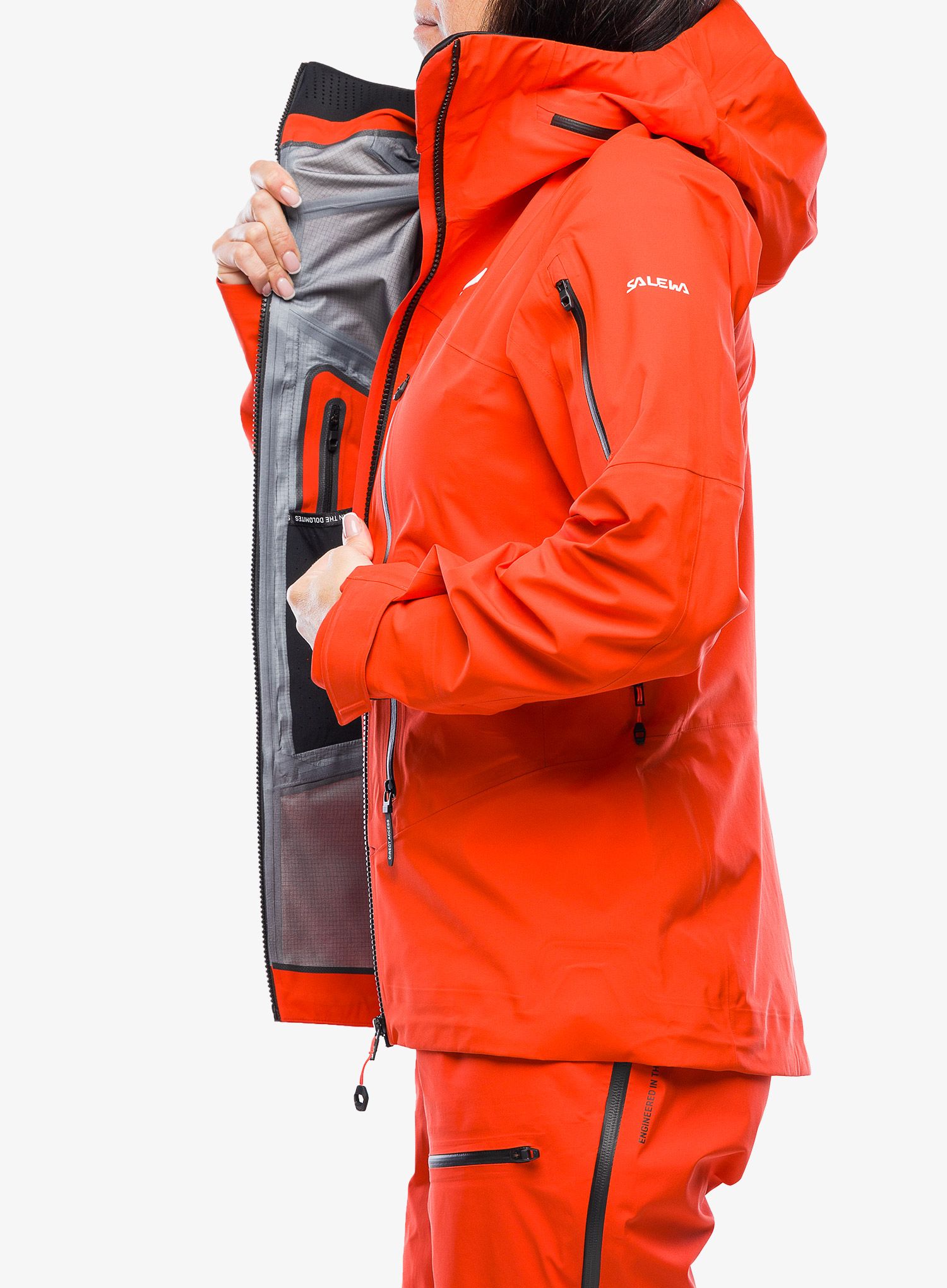 Dámská bunda Salewa Ortles GTX Pro Jacket - flame/flame