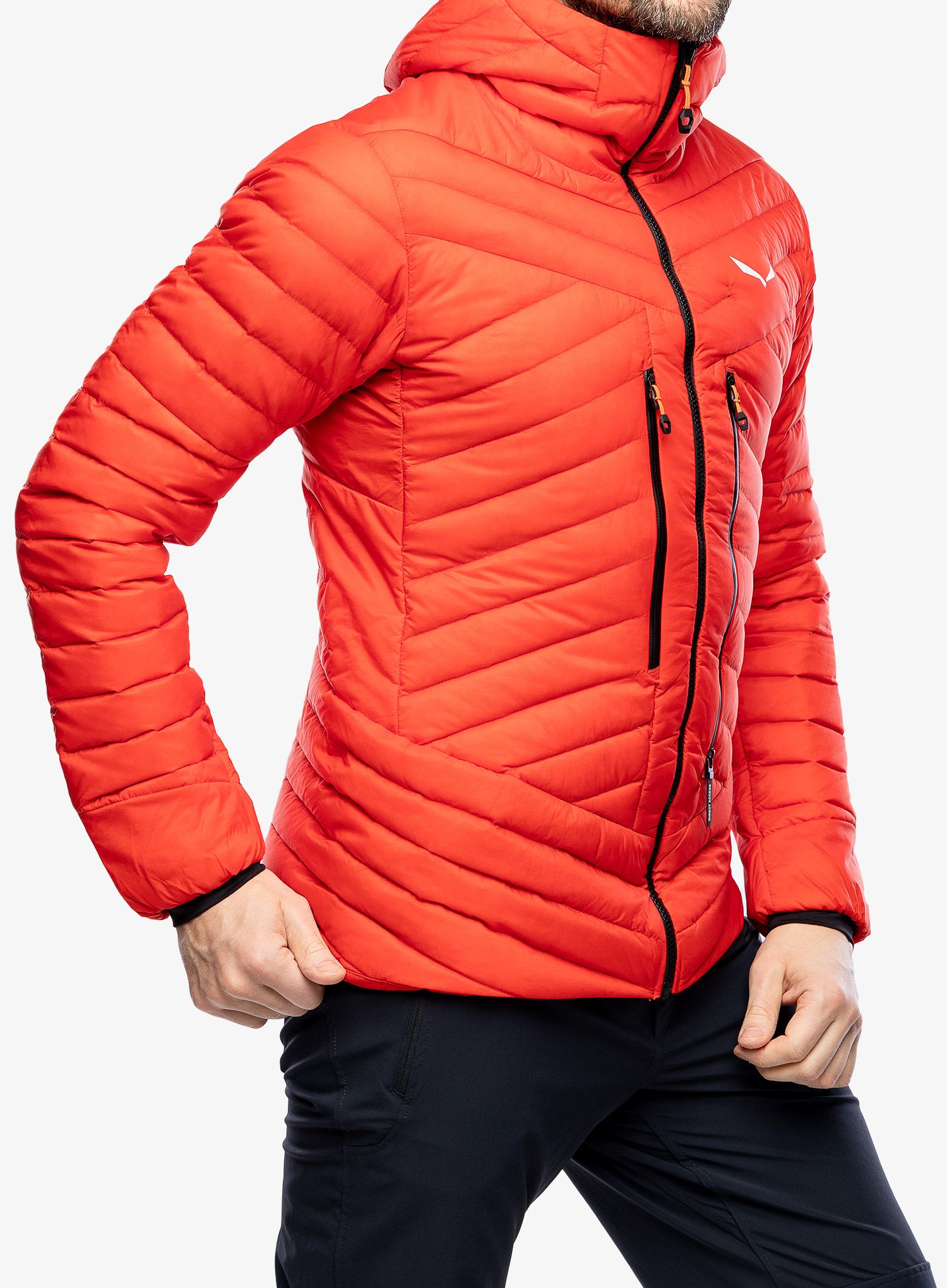 Péřová bunda Salewa Ortles Hyb RDS Down Jacket - flame