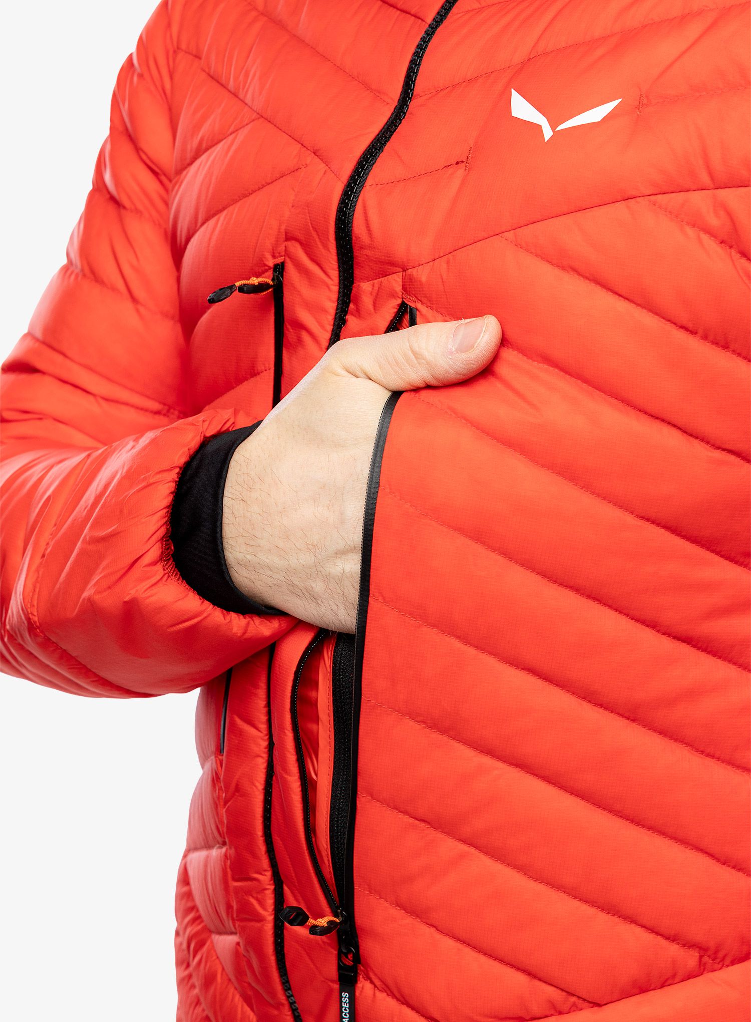 Péřová bunda Salewa Ortles Hyb RDS Down Jacket - flame