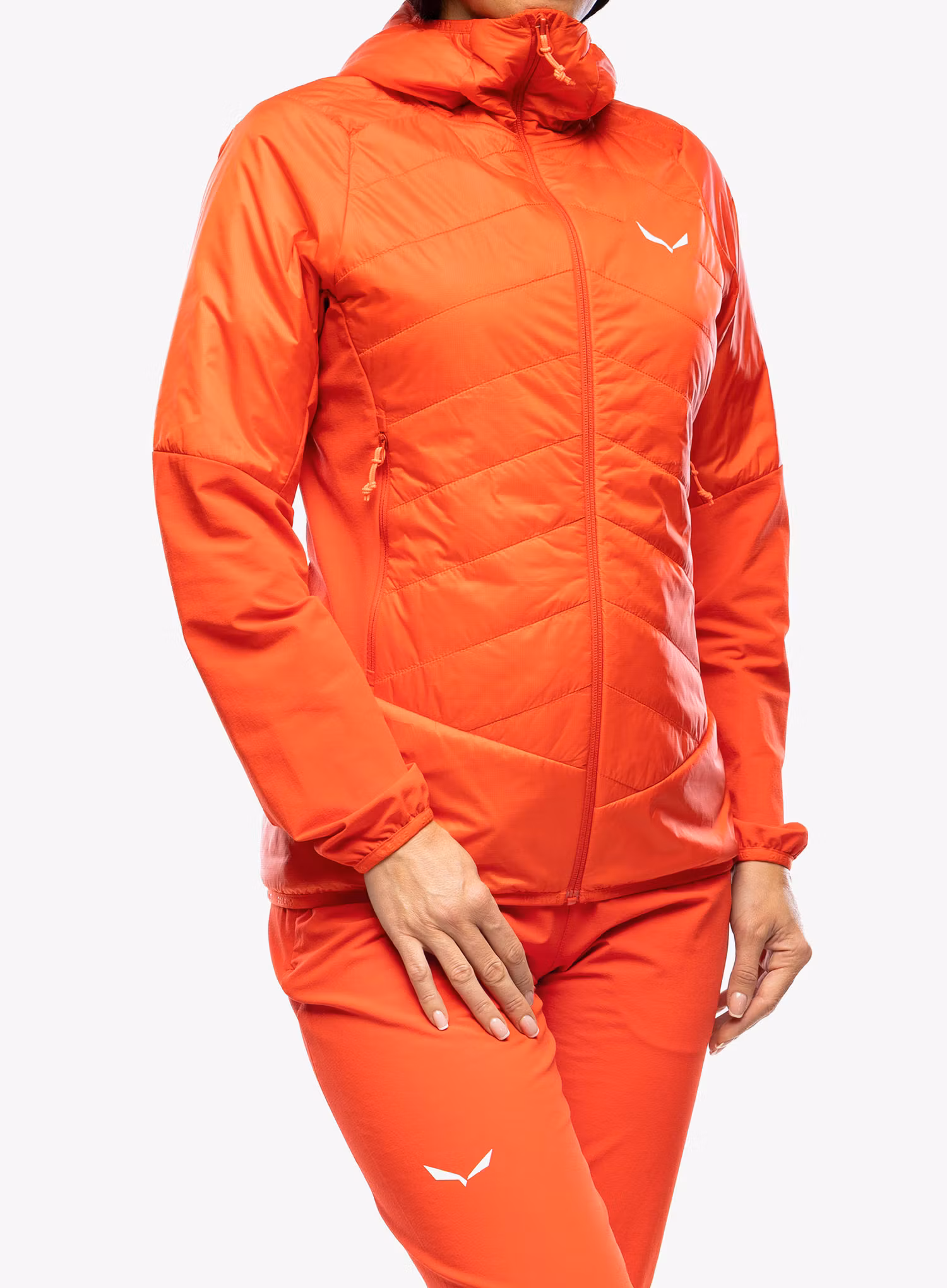 Dámská bunda Salewa Ortles Hyb TWR Jacket - flame
