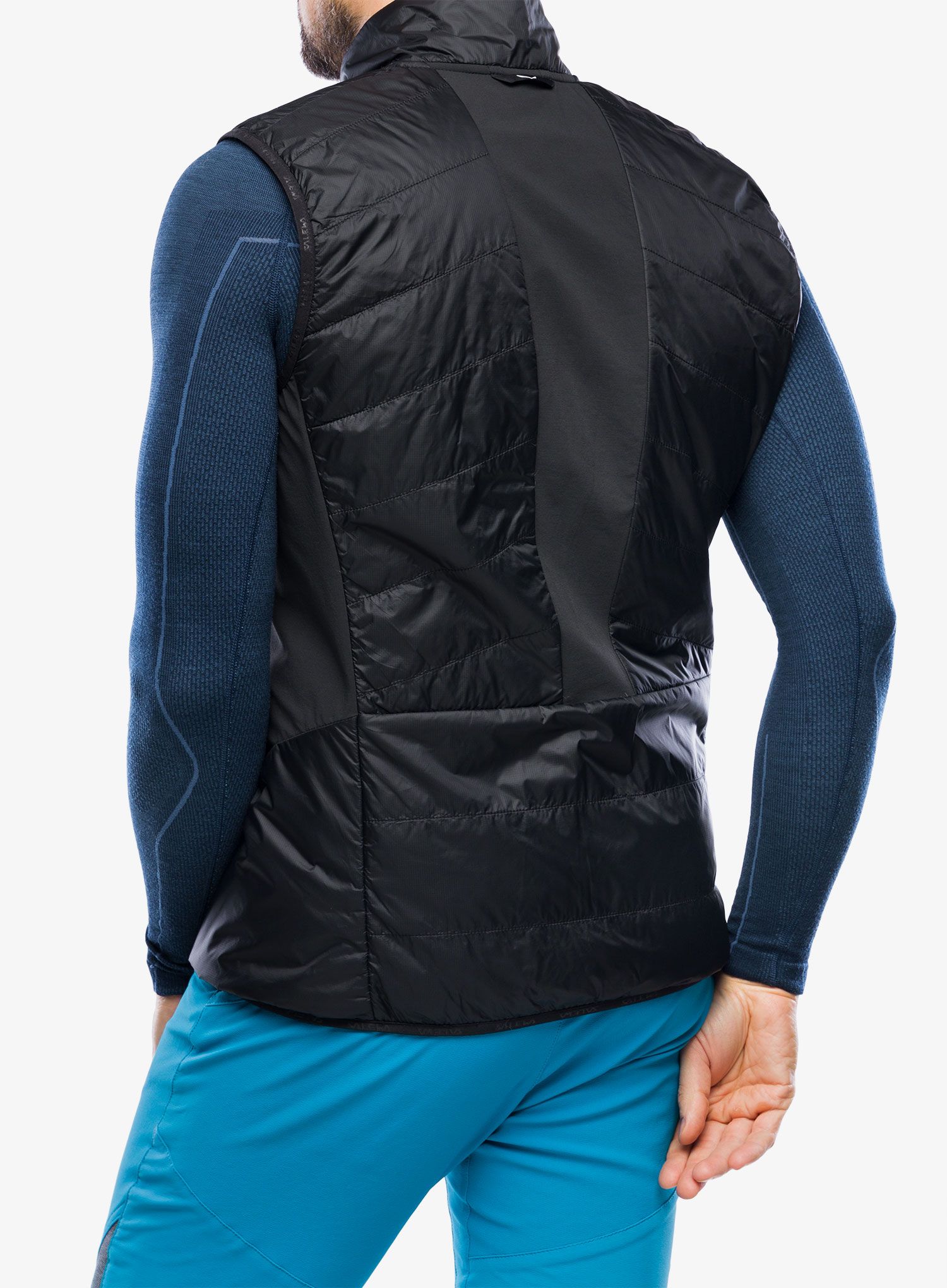 Zateplená vesta Salewa Ortles Hyb TWR Vest - black out