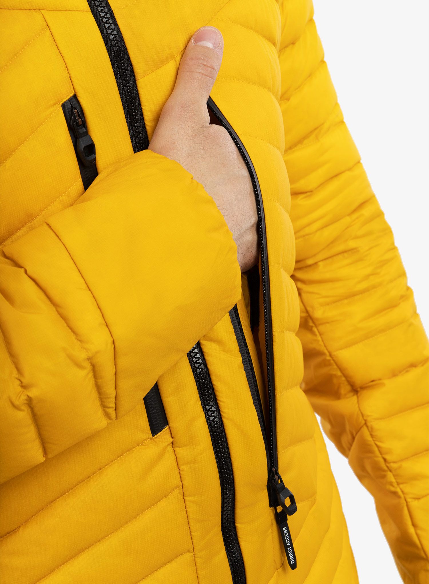 Hybridní bunda Salewa Ortles Hybrid RDS Down Jacket - gold