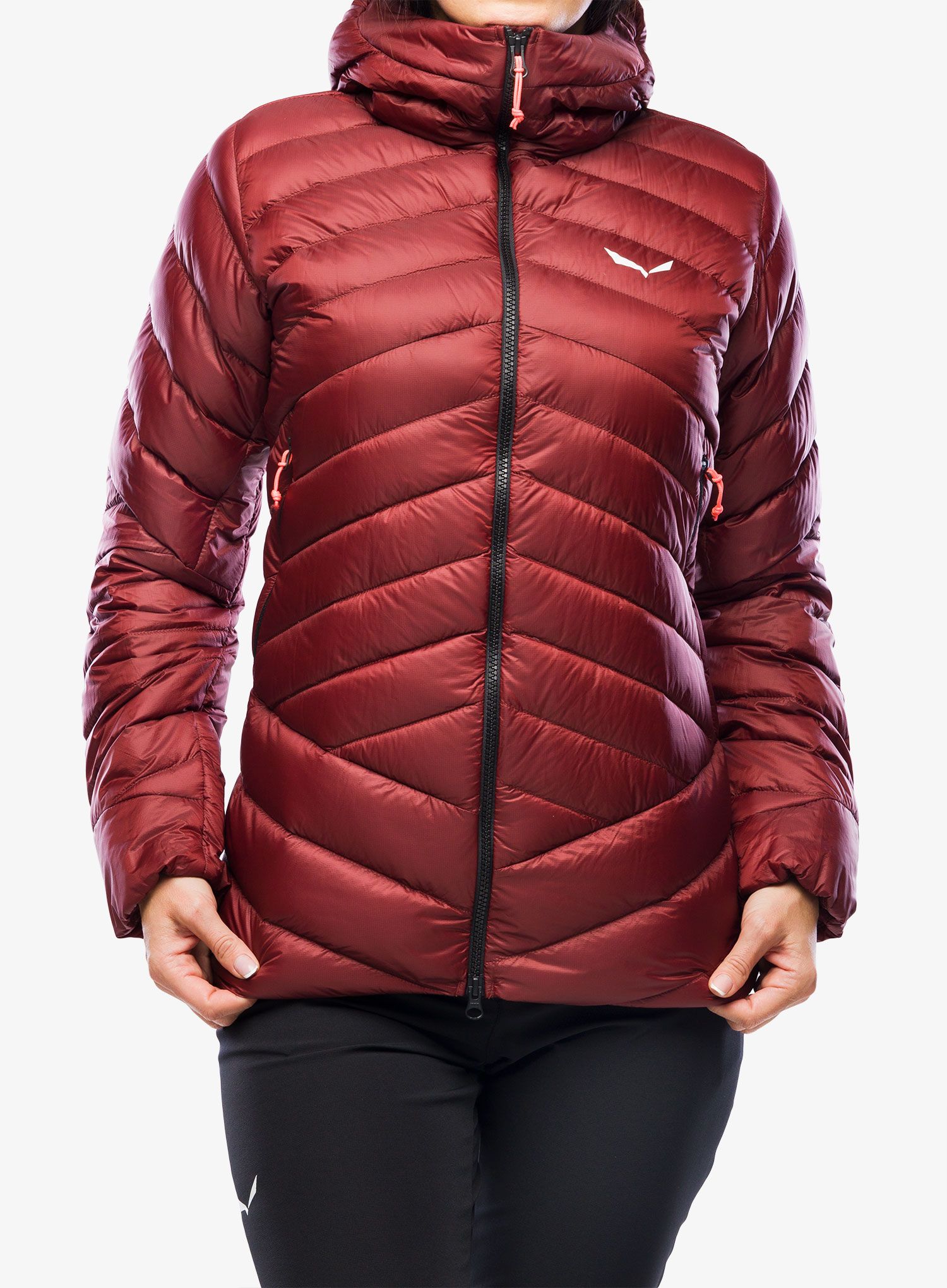 Dámská péřová bunda Salewa Ortles Med 3 RDS Dwn Jacket - syrah/syrah