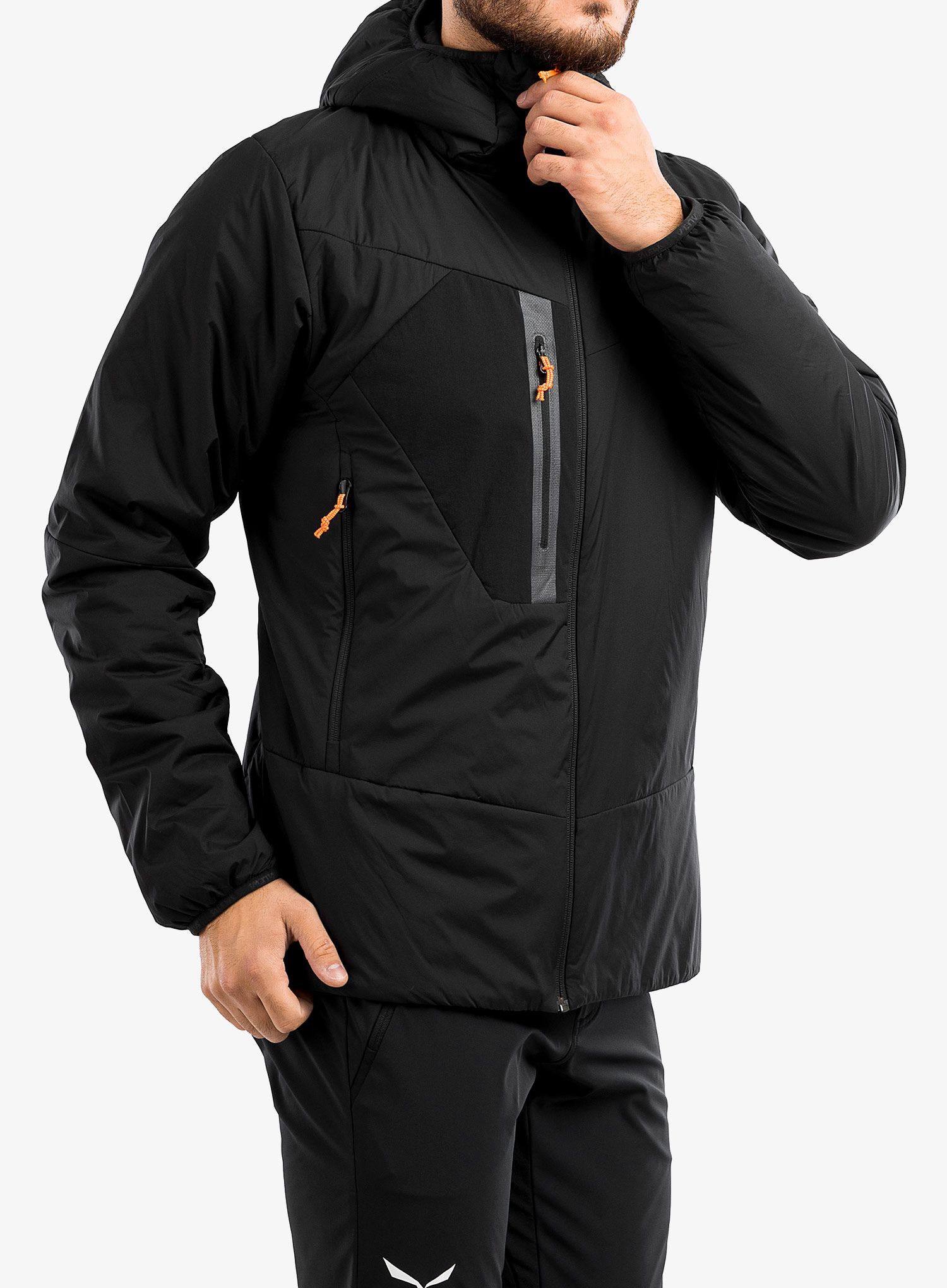 Zateplená bunda Salewa Ortles TWR Stretch HD Jacket - black out