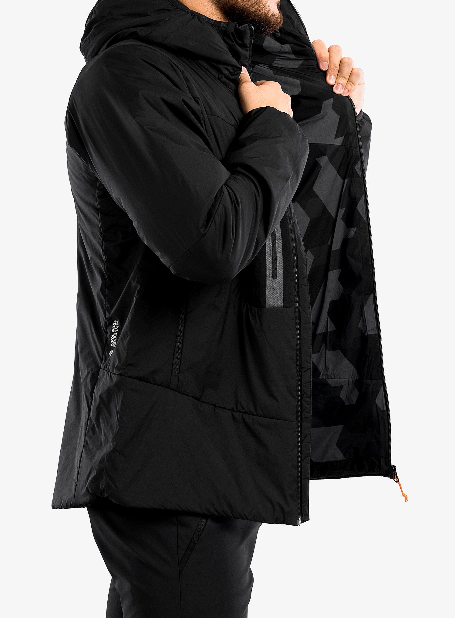 Zateplená bunda Salewa Ortles TWR Stretch HD Jacket - black out