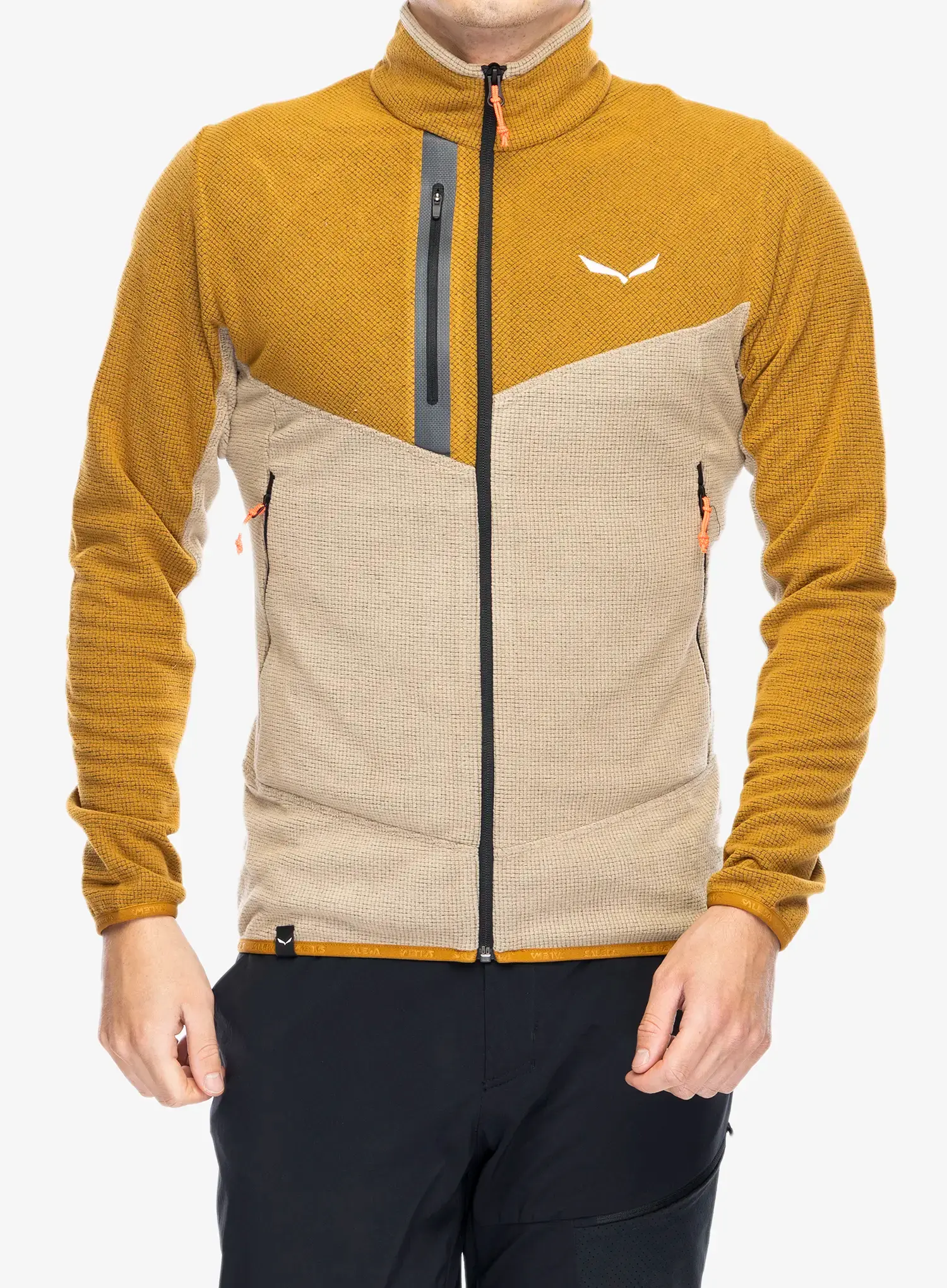 Fleece mikina Salewa Paganella Jacket  - brown/quicksand