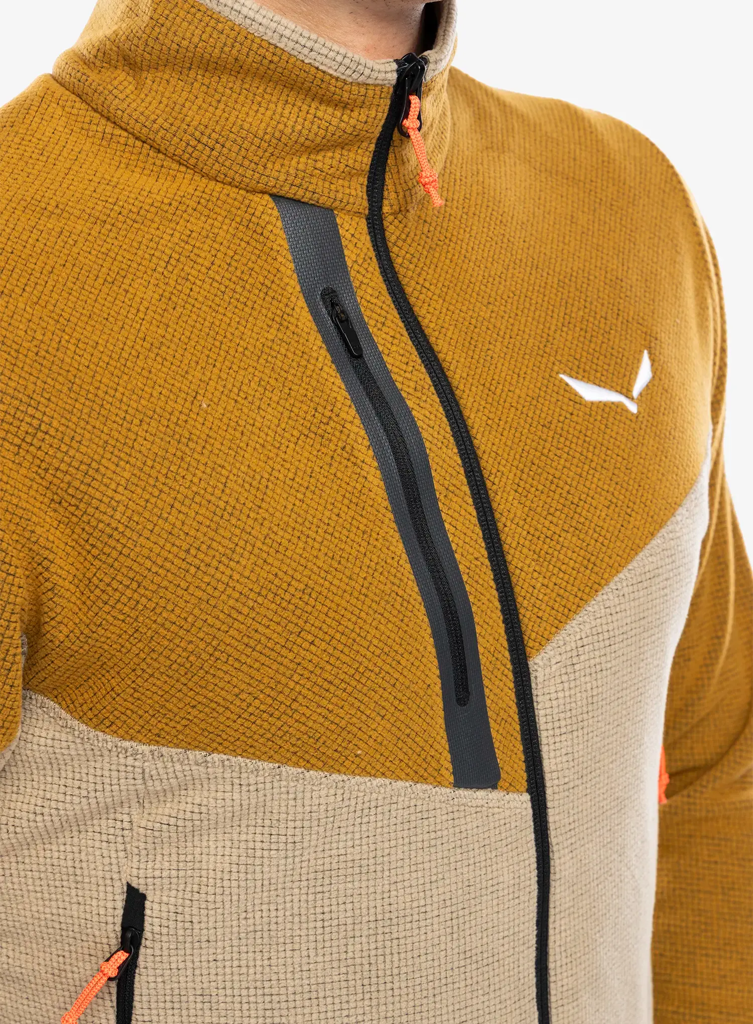 Fleece mikina Salewa Paganella Jacket  - brown/quicksand