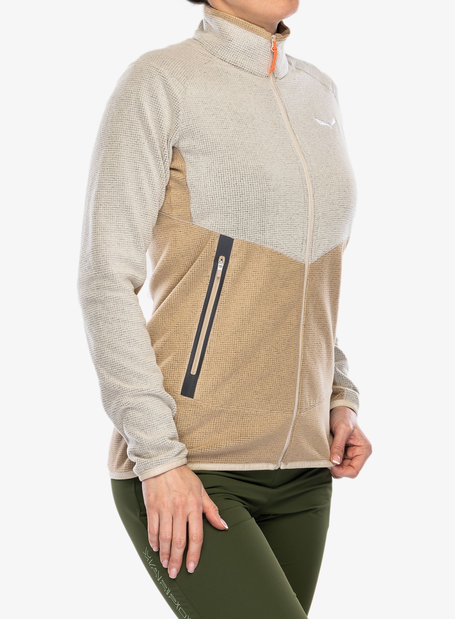 Fleece mikina dámská Salewa Paganella Jacket  - quicksand/oatmeal