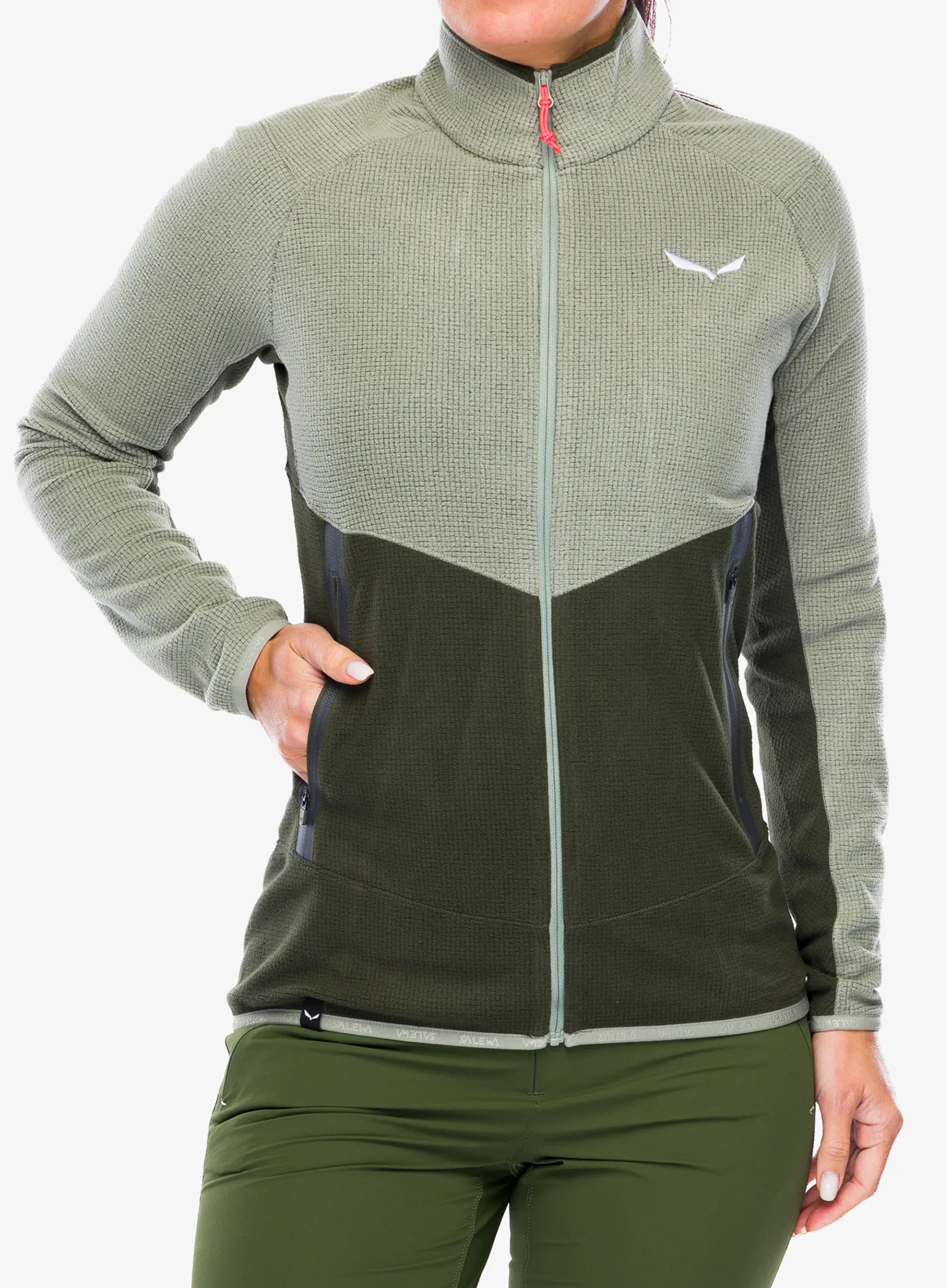 Dámská mikina na zip Salewa Paganella Jacket - shadow