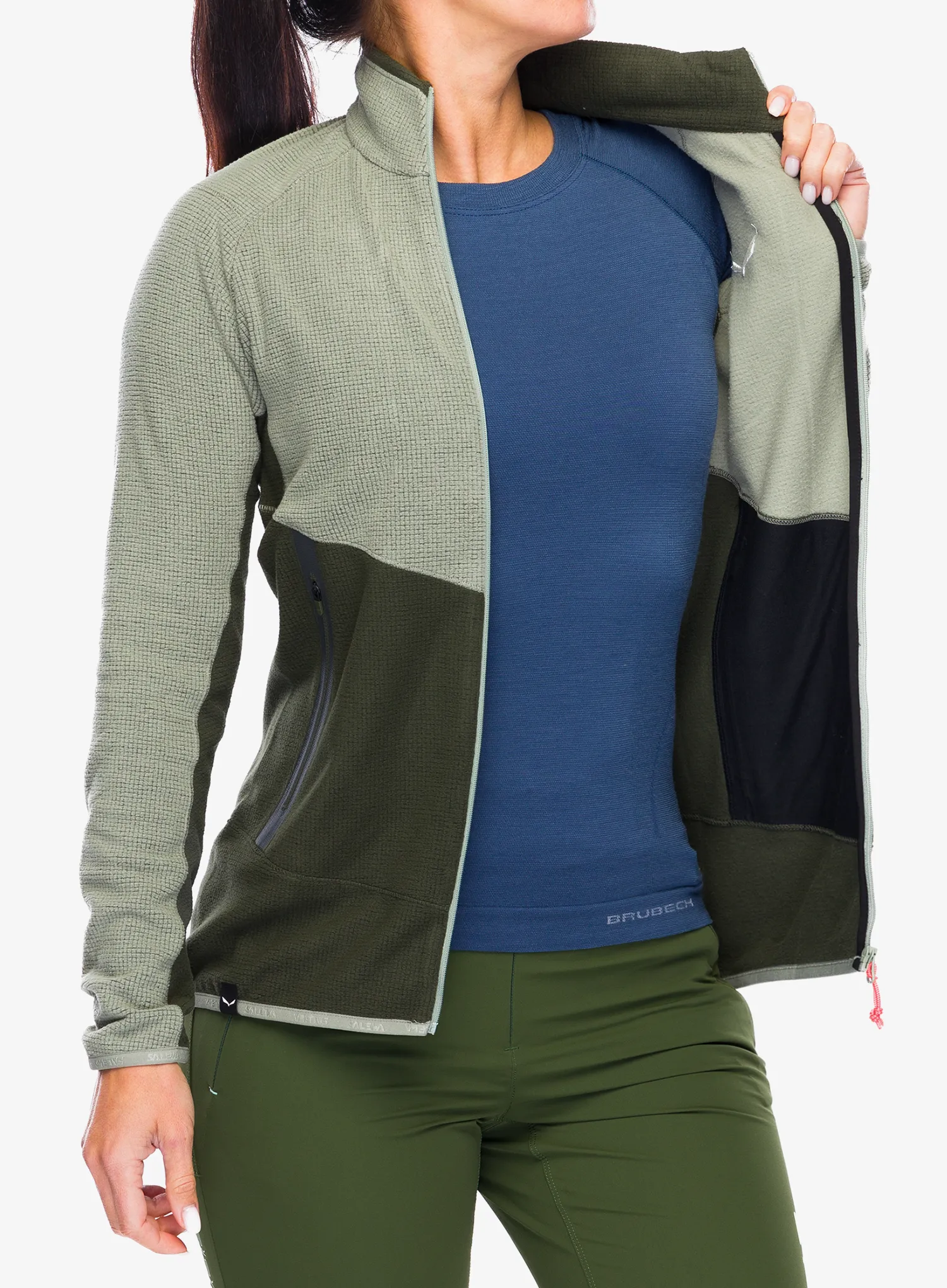 Dámská mikina na zip Salewa Paganella Jacket - shadow