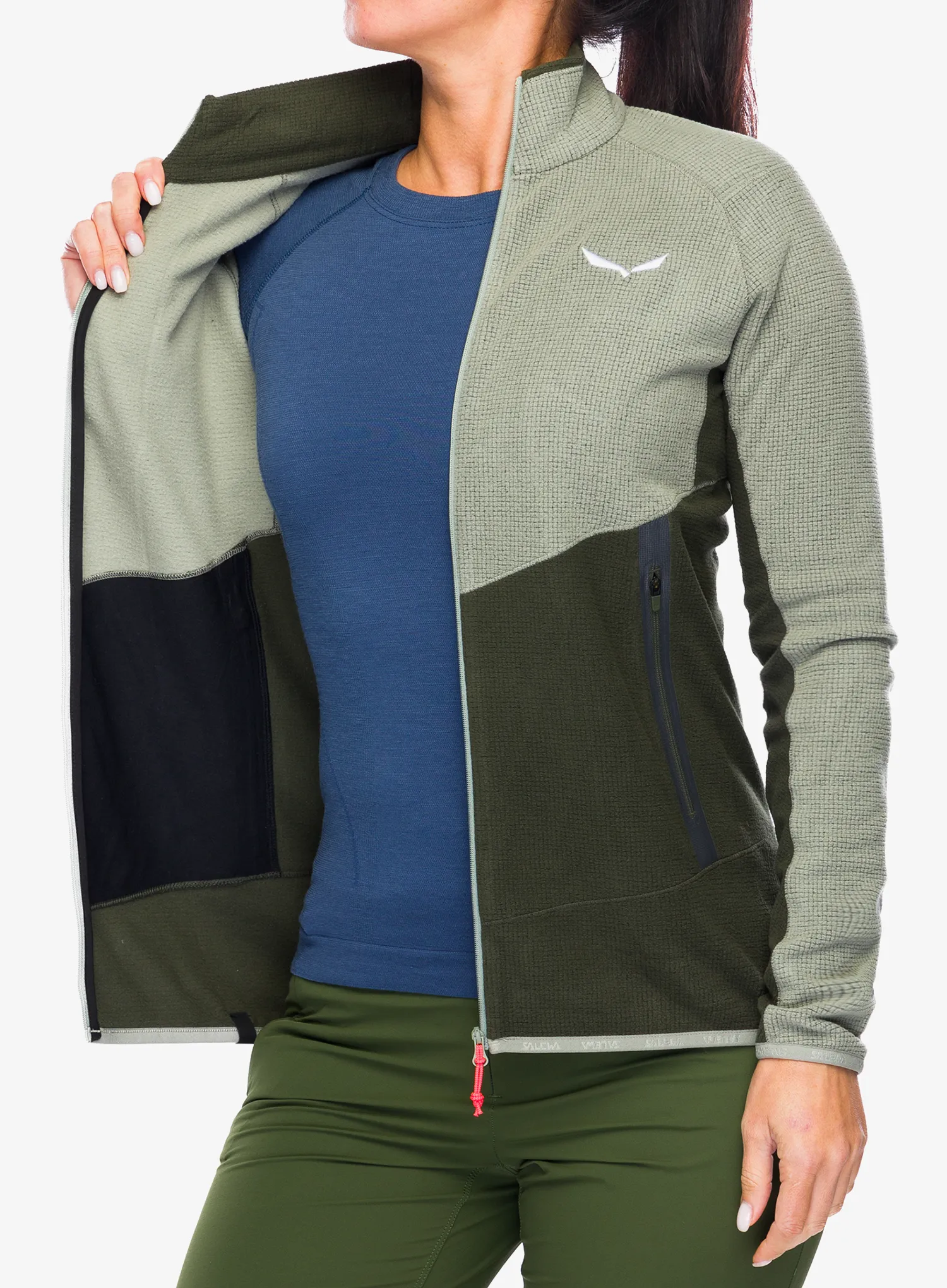 Dámská mikina na zip Salewa Paganella Jacket - shadow