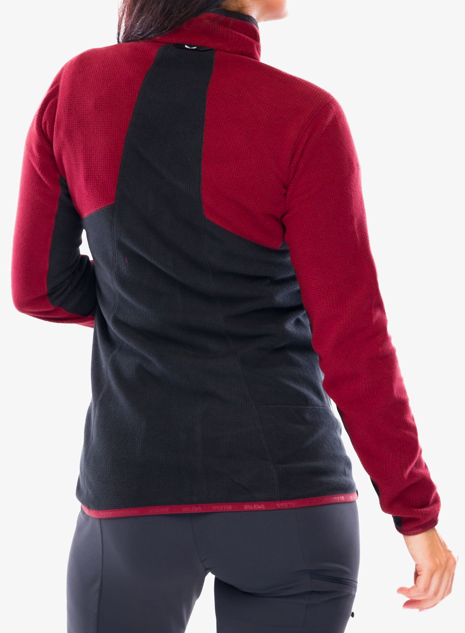Dámská trekingová mikina Salewa Paganella Jacket - syrah/black out
