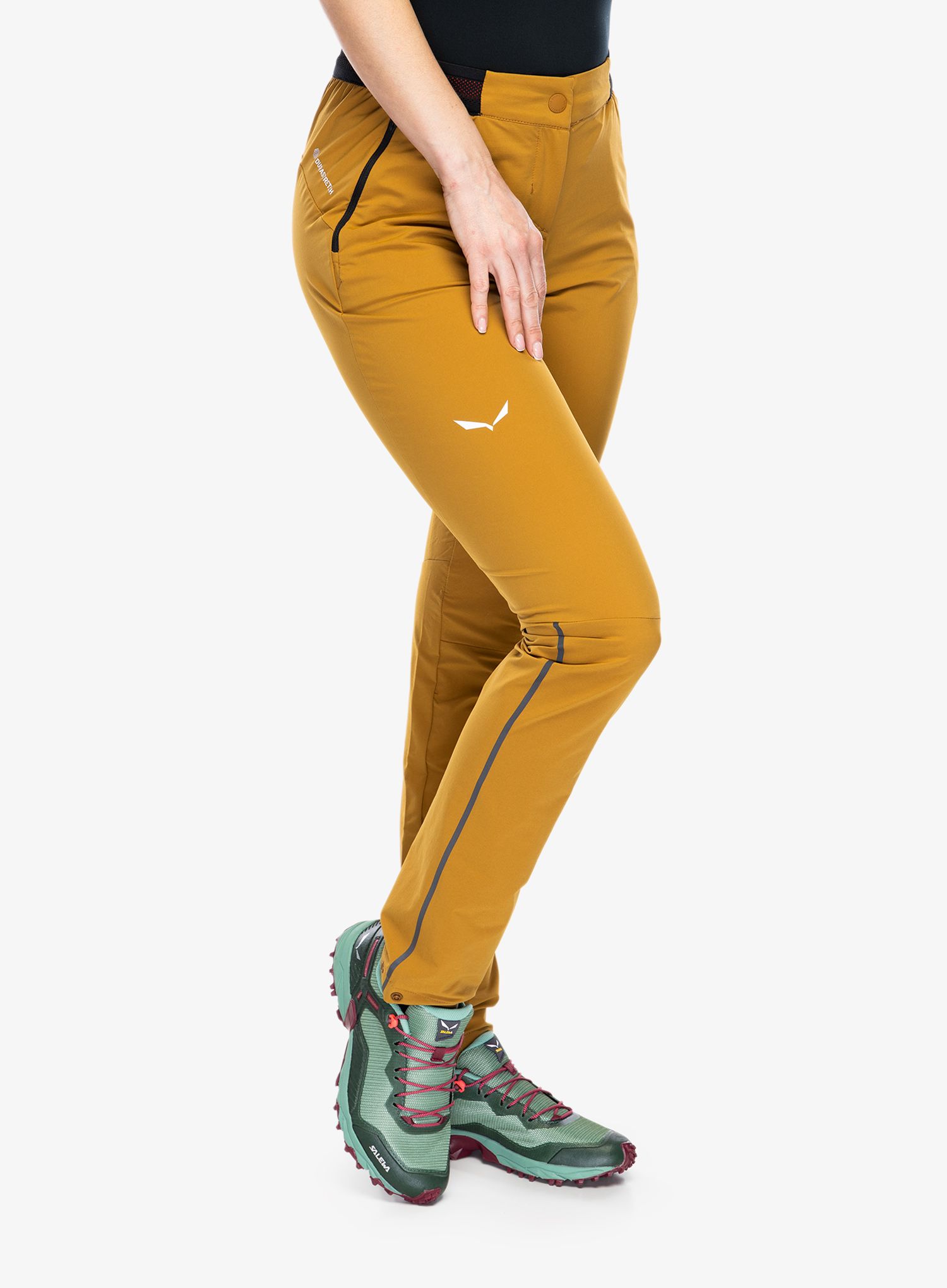 Turistické kalhoty dámské Salewa Pedroc 4 DST Regular Pant - golden brown
