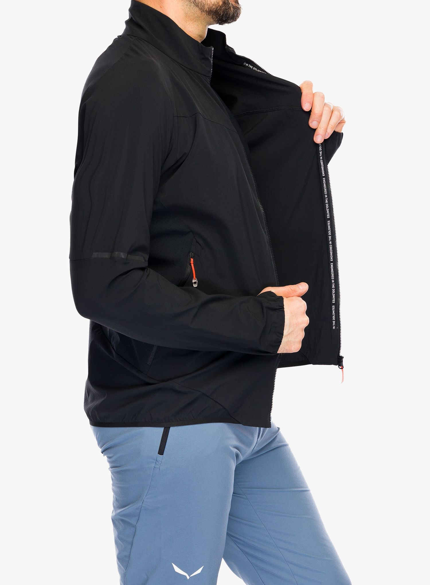 Softshellová bunda Salewa Pedroc DST Light Jacket - black out