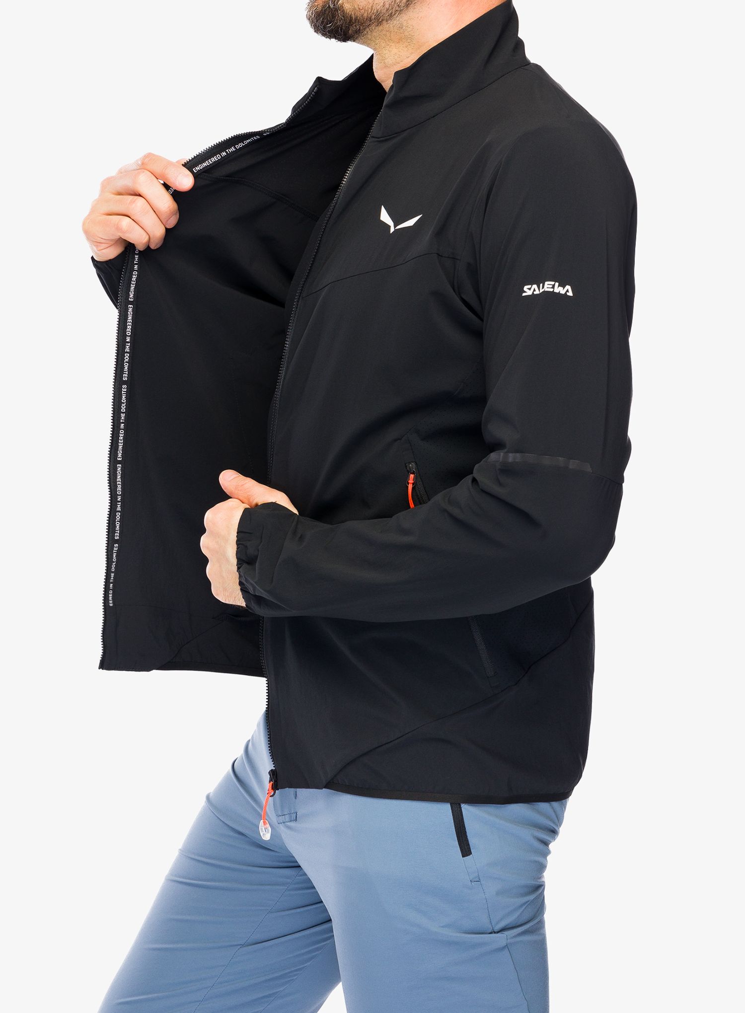 Softshellová bunda Salewa Pedroc DST Light Jacket - black out