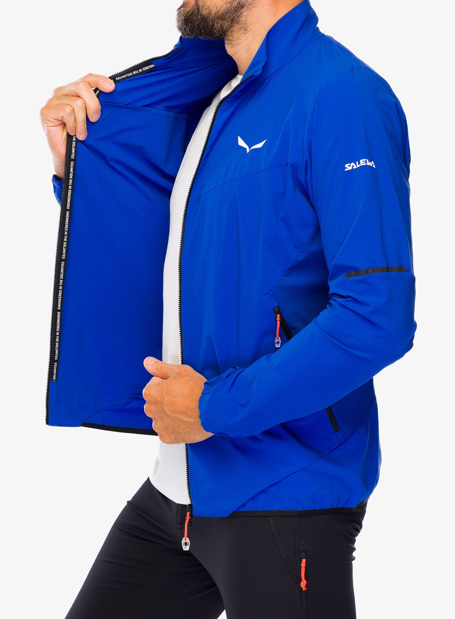 Softshellová bunda Salewa Pedroc DST Light Jacket - electric