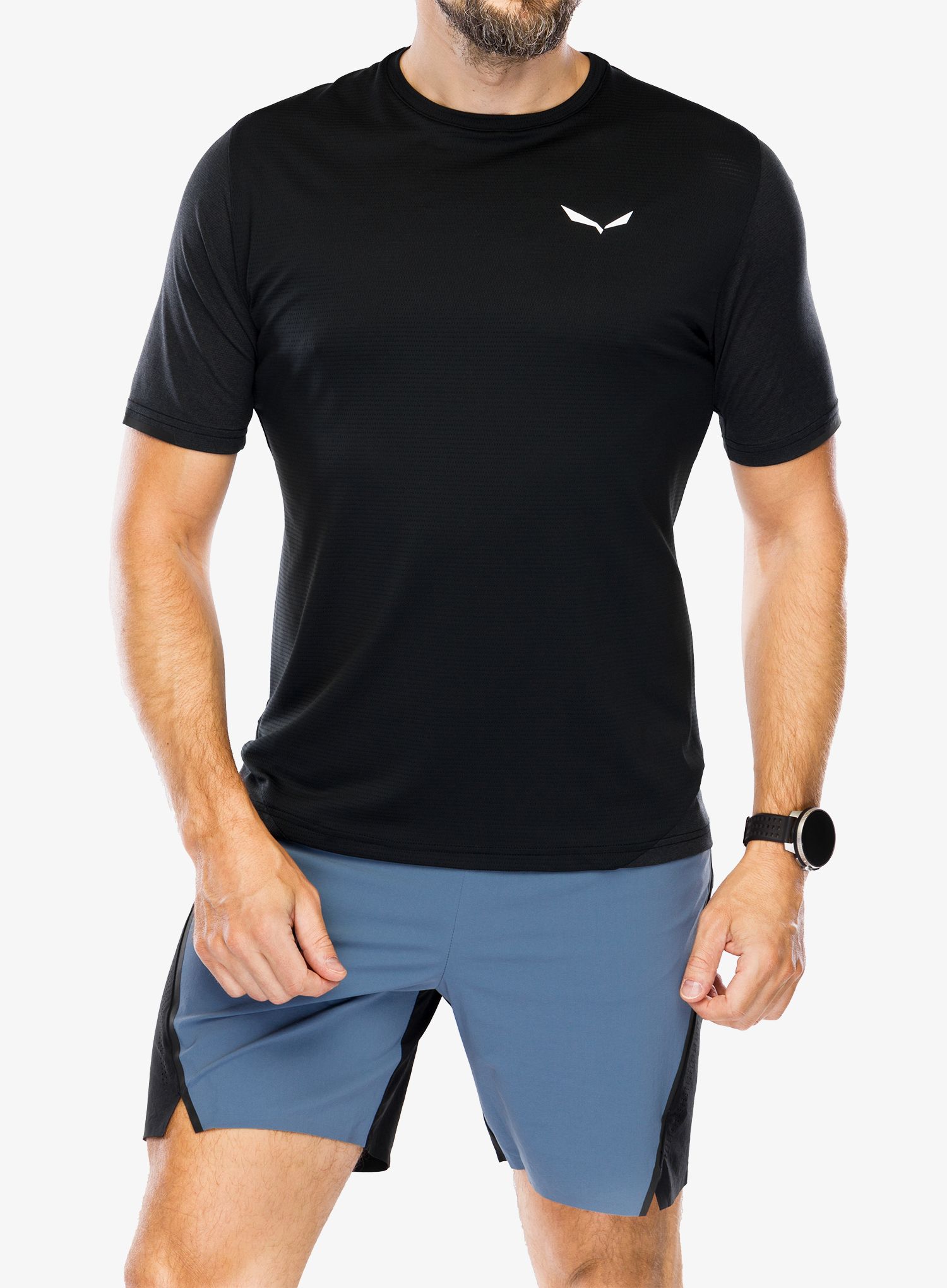 Rychleschnoucí triko Salewa Pedroc Dry Mesh T-Shirt - black out