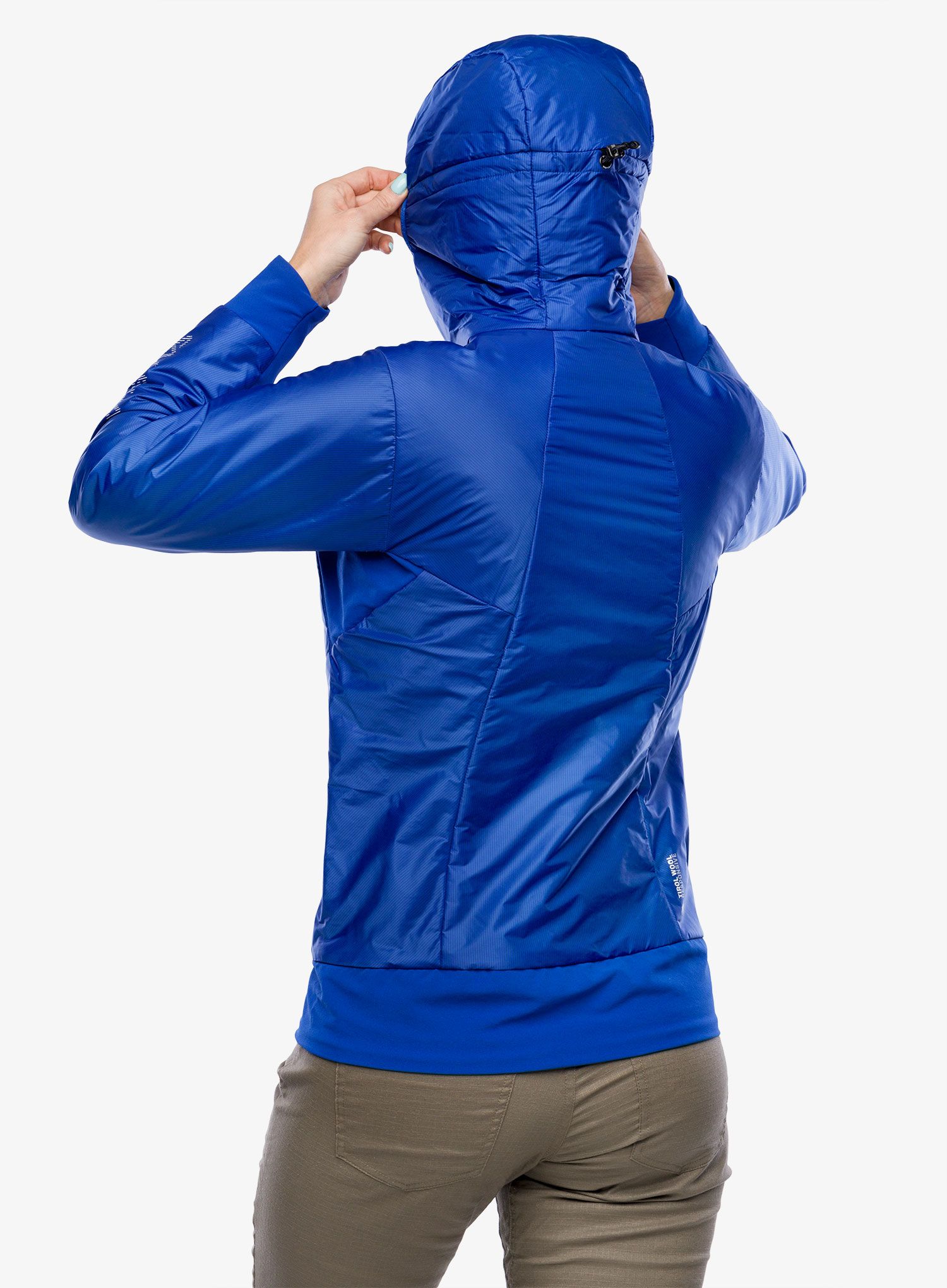 Dámská hybridní bunda Salewa Pedroc Hybrid TWR Hooded Jacket - electric