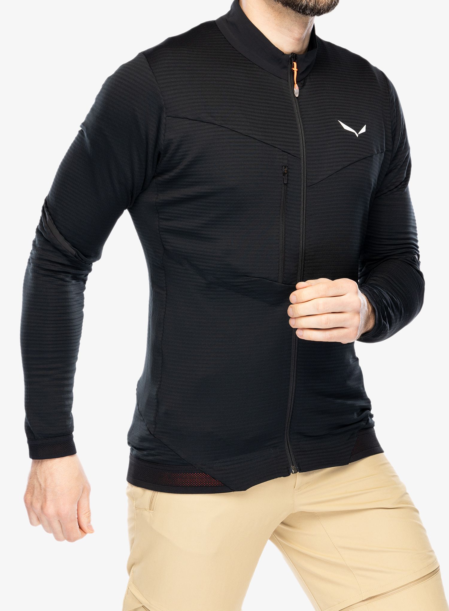 Rozepínací mikina Salewa Pedroc PL 2 Jacket - black out