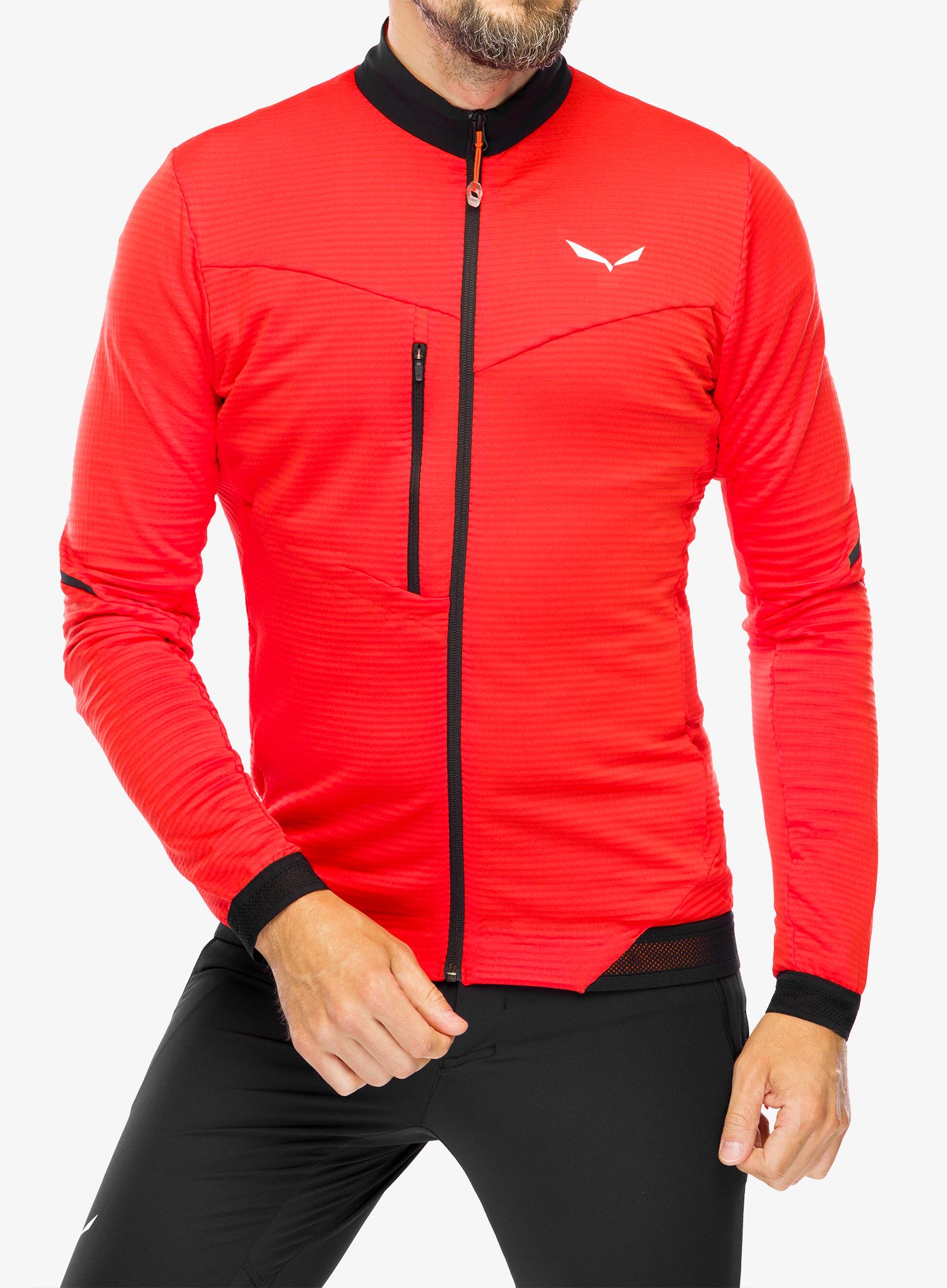 Fleece mikina Salewa Pedroc PL 2 Jacket - flame