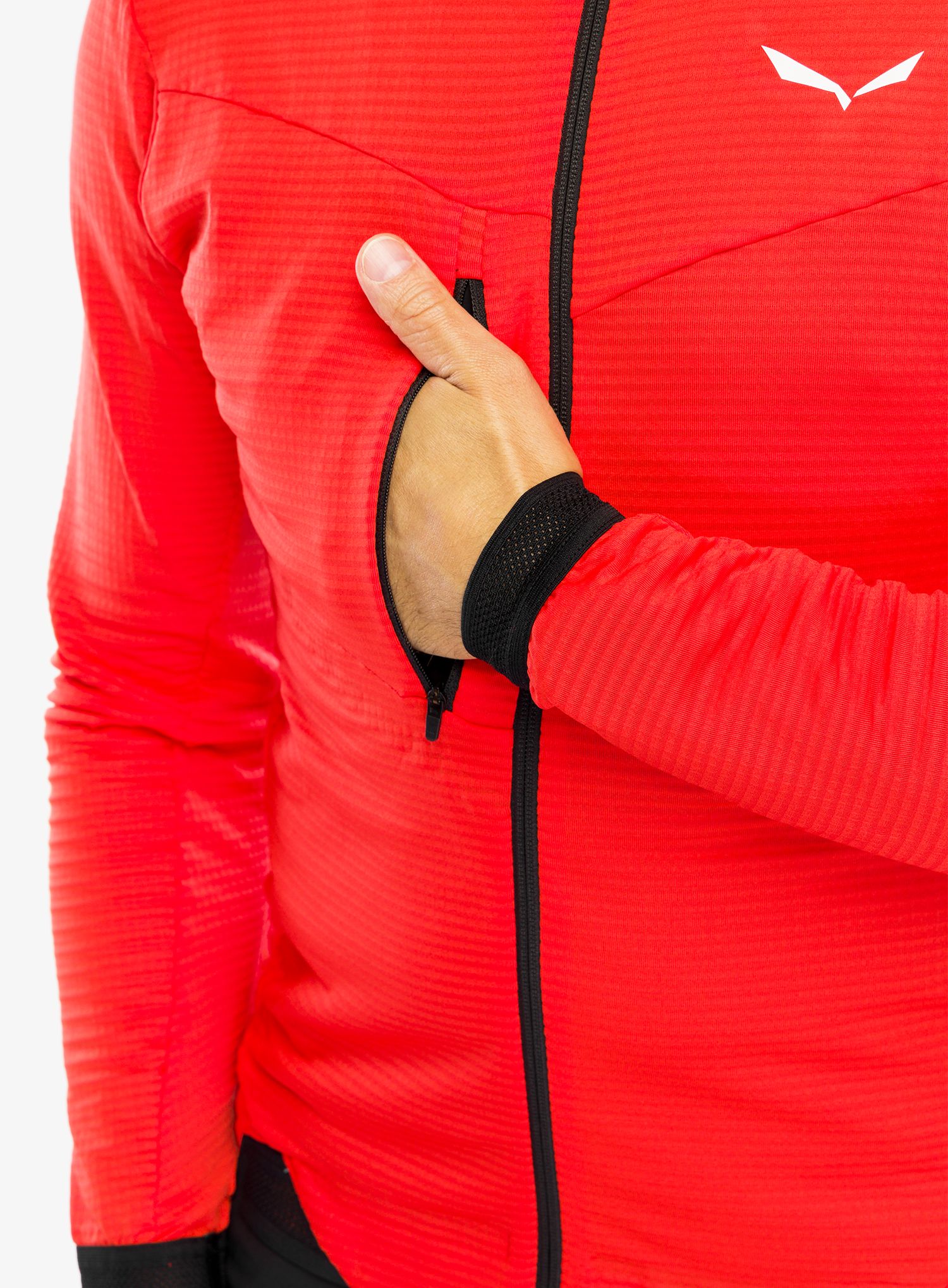 Fleece mikina Salewa Pedroc PL 2 Jacket - flame