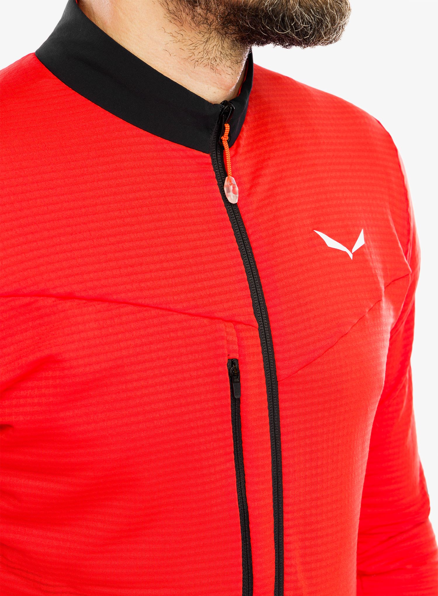 Fleece mikina Salewa Pedroc PL 2 Jacket - flame
