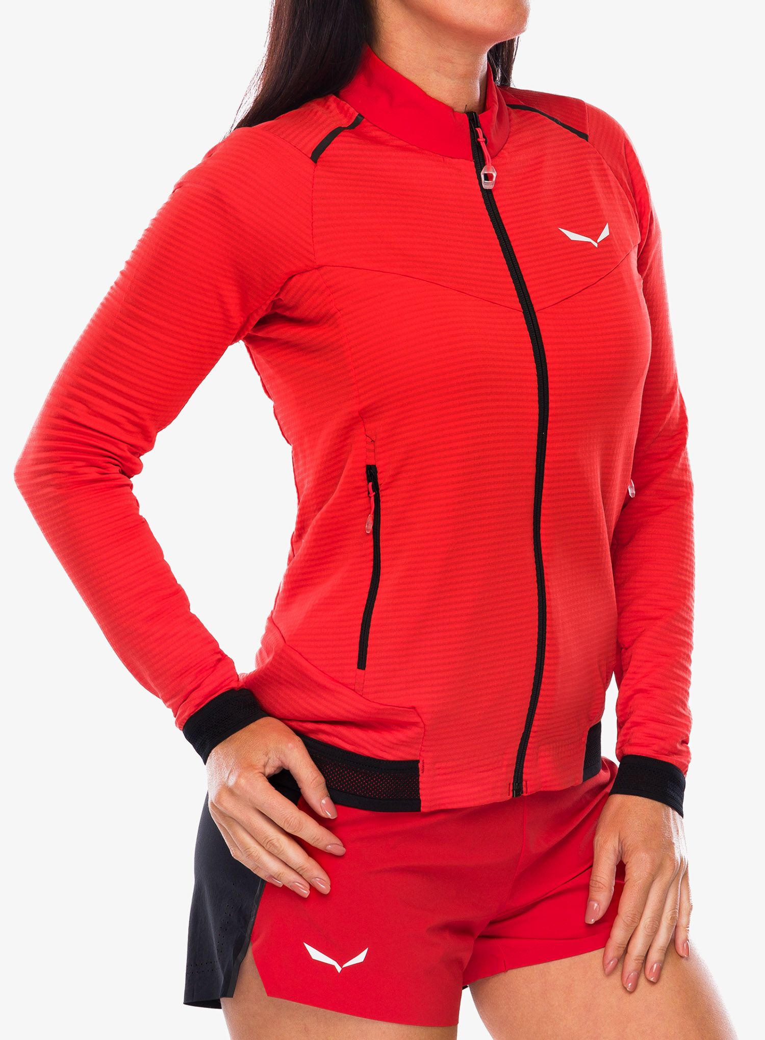 Fleece mikina dámská Salewa Pedroc PL 2 Jacket - flame