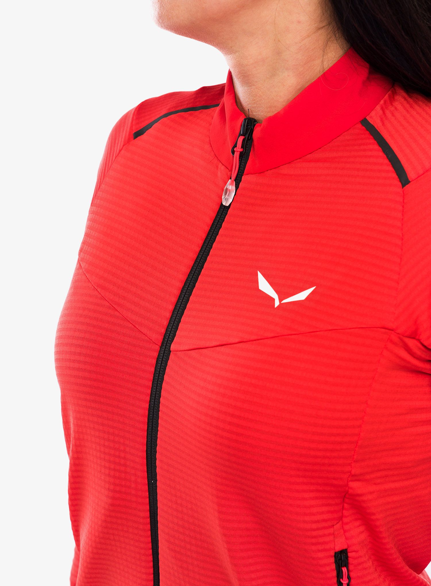 Fleece mikina dámská Salewa Pedroc PL 2 Jacket - flame
