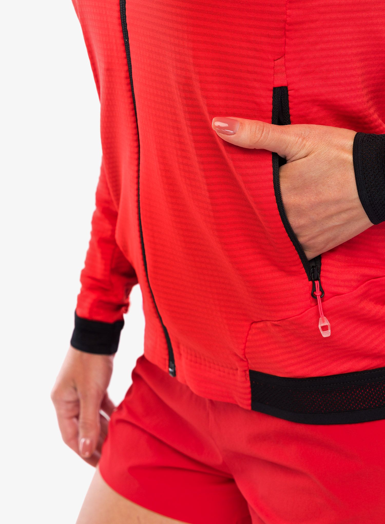 Fleece mikina dámská Salewa Pedroc PL 2 Jacket - flame