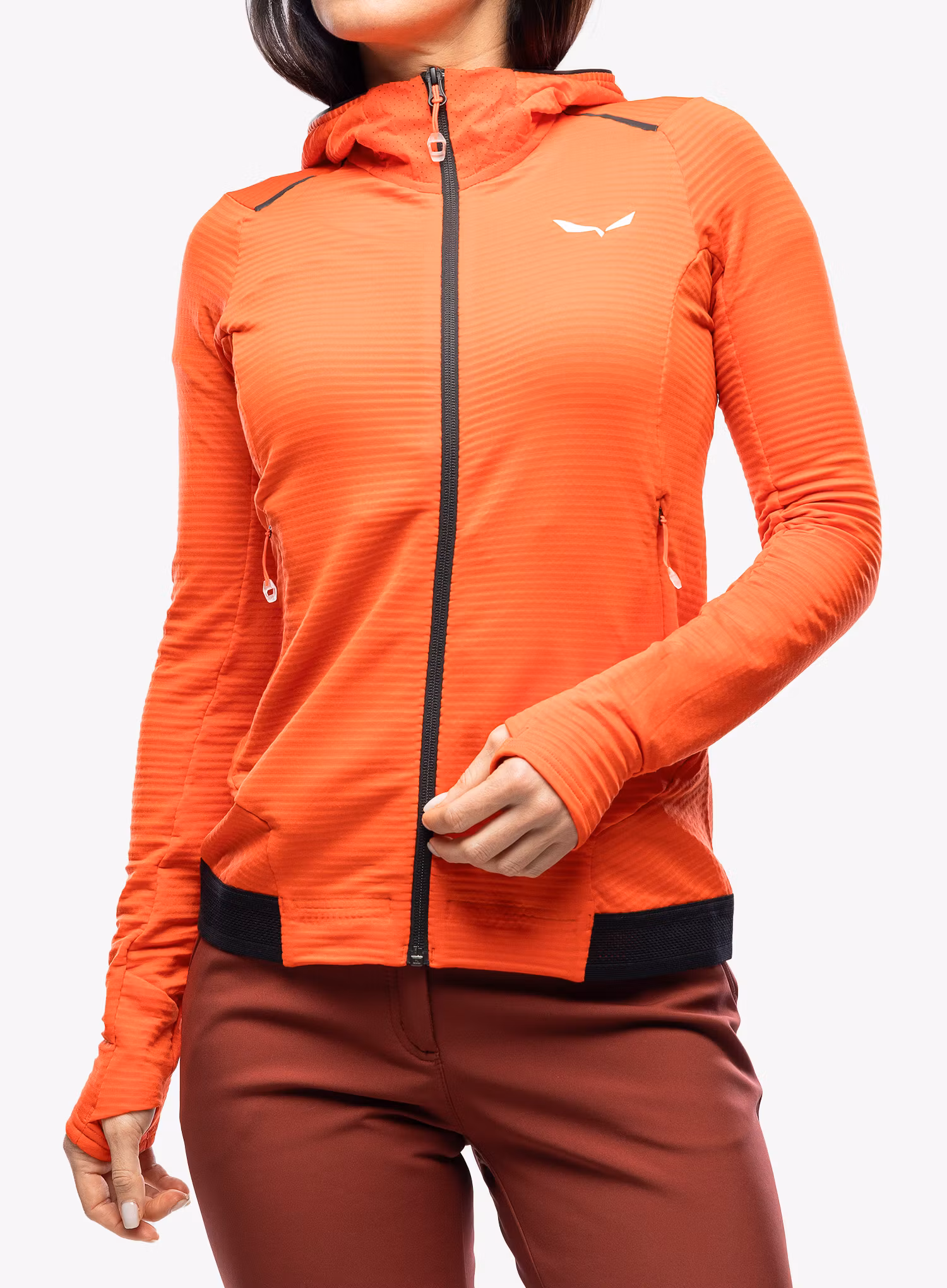 Dámská mikina Salewa Pedroc PL Hooded Jacket - flame